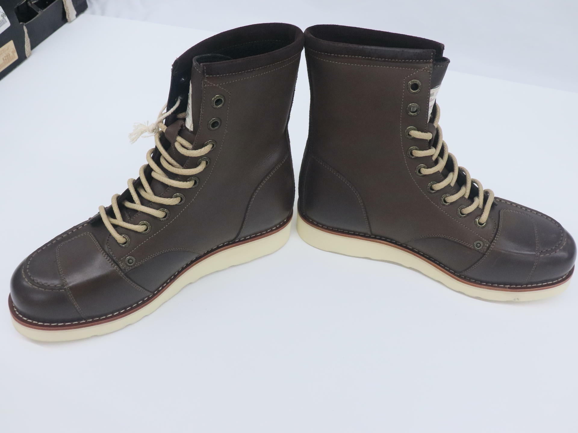 Indian Motorcycle Classic MOC Riding Boots Men's Size 10 Brown Leather 286396310