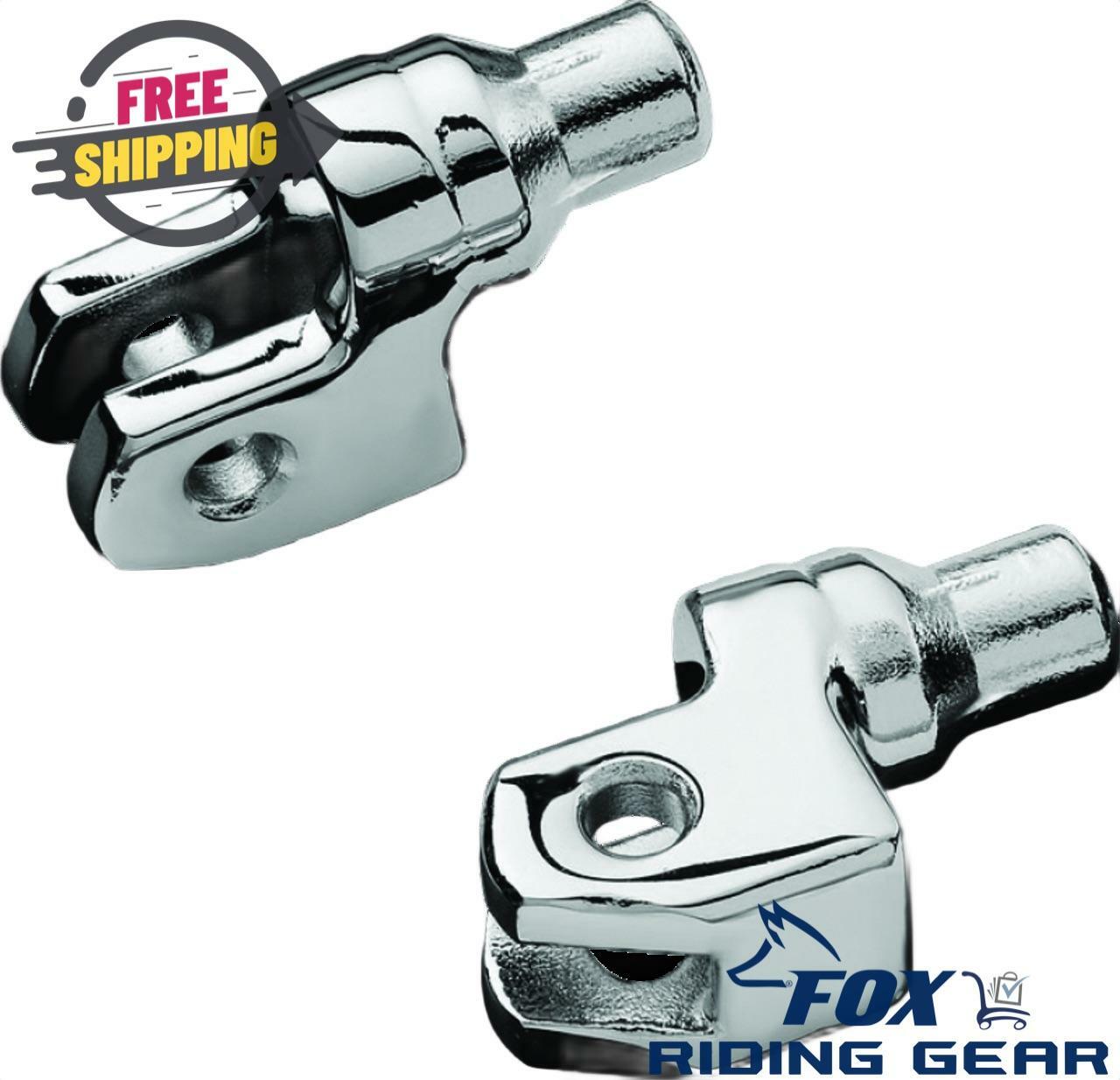 Kuryakyn Tapered FRONT Peg Adapter Mount CHROME - Yamaha V-Max V-Star - 8810