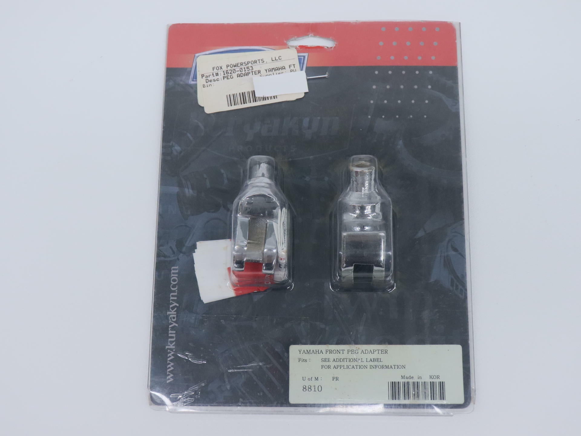 Kuryakyn 8810 Front Tapered Peg Adapter Chrome Yamaha V-Max V-Star - Open Box