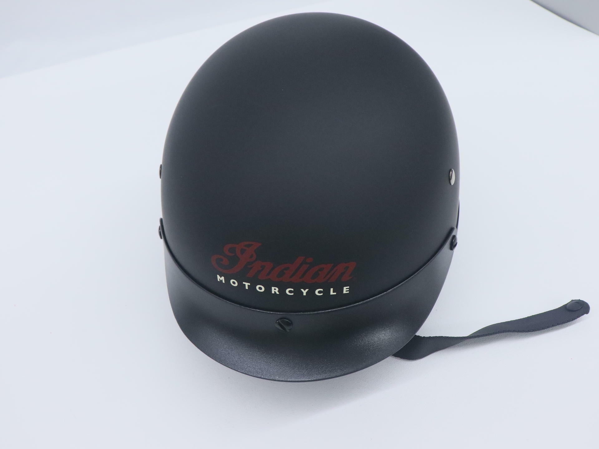 Indian Motorcycle Half Helmet DOT Flip-Down Visor Black Adult XS 286436701