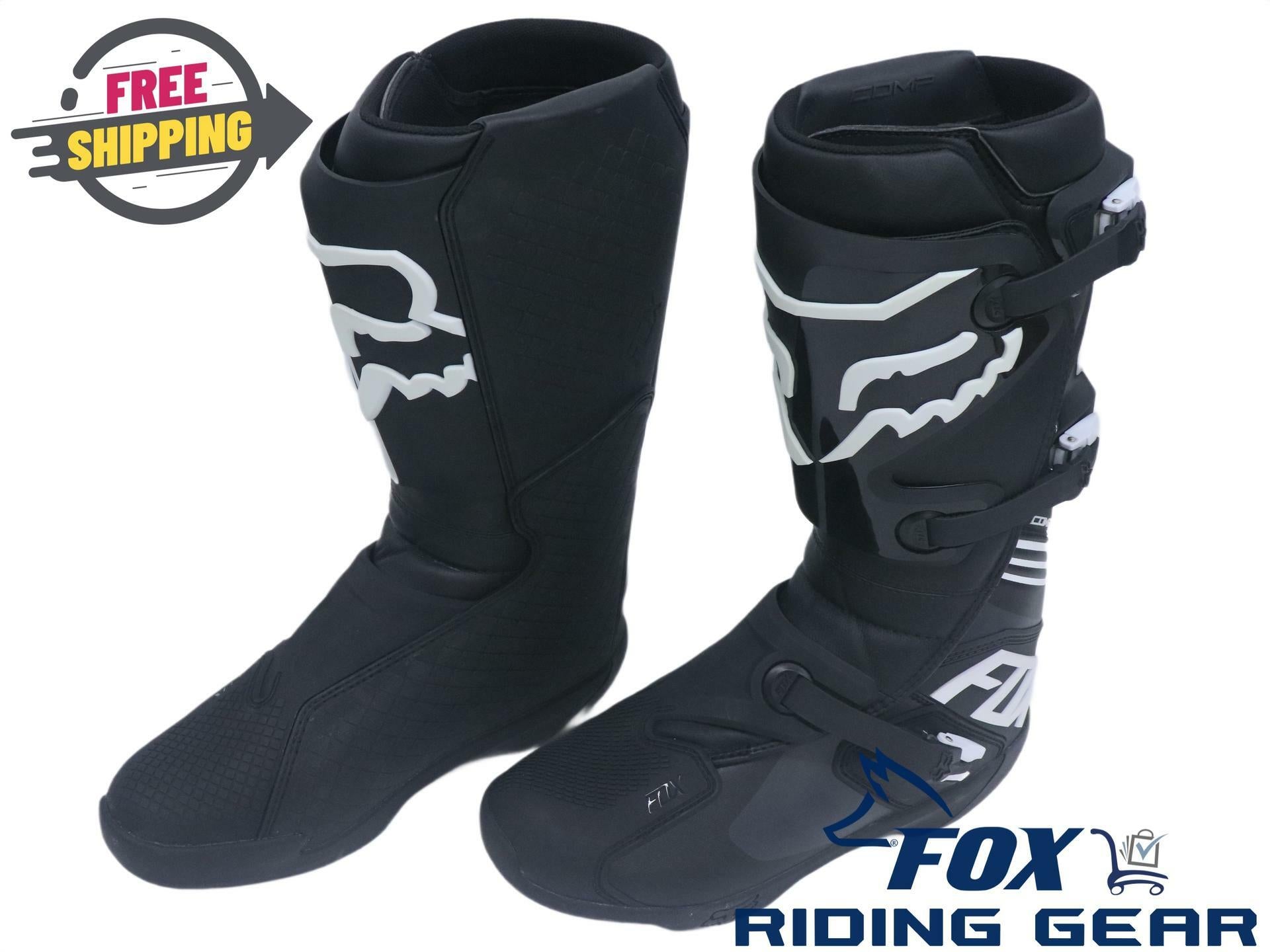 FOX Racing Comp Boot BLACK Motocross - Adult sz14 - 25839-001-14