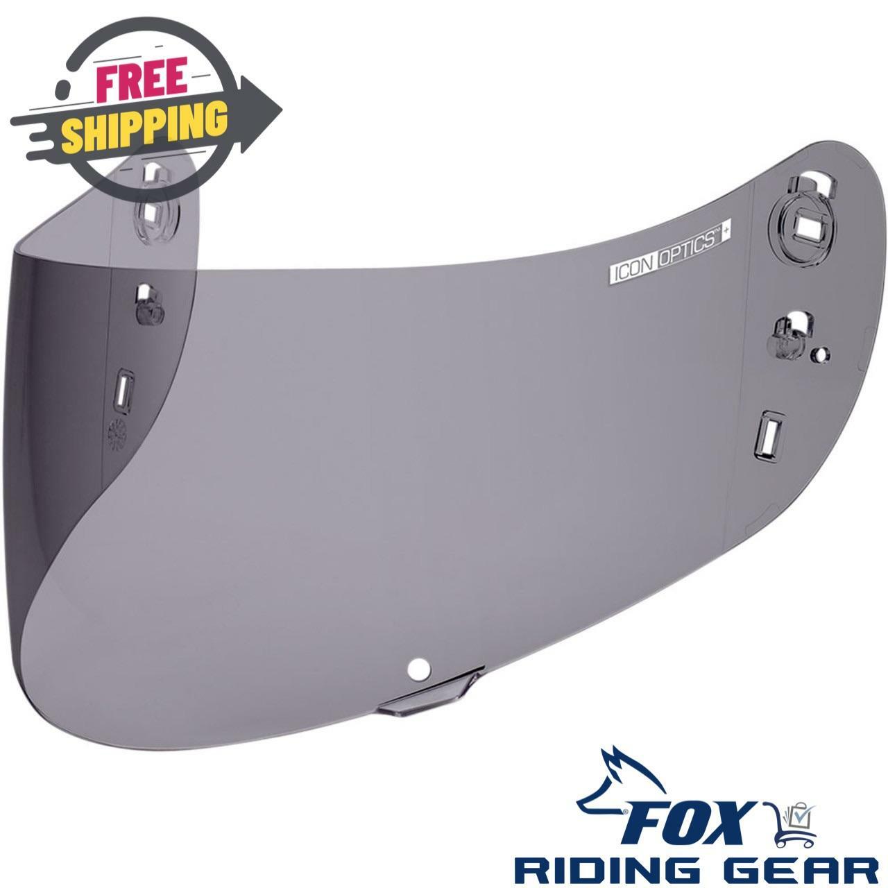 Icon Airframe Pro Airmada IC-04 Visor Face Shield Light Smoke 0130-0477