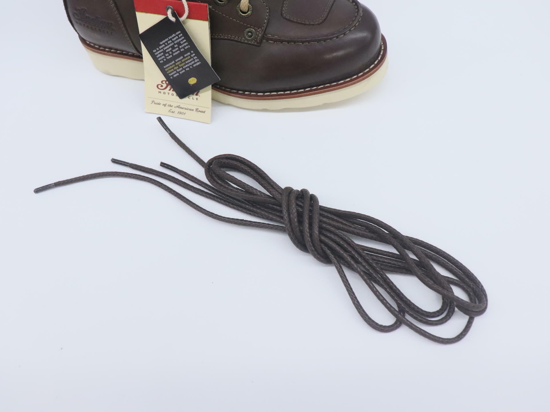 Indian Riding Boots Classic MOC Riding Boot BROWN Leather - MENS sz8 - 286396308