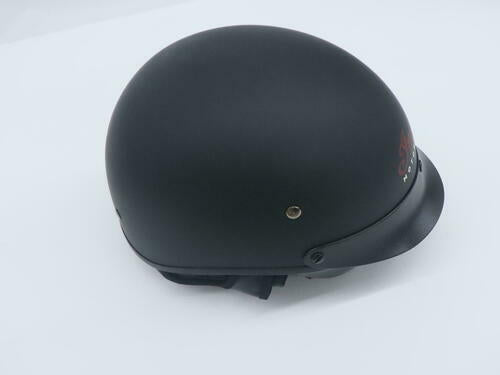 Indian Half Helmet BLACK DOT w/Flip-Down Visor - Adult XL - 286436709