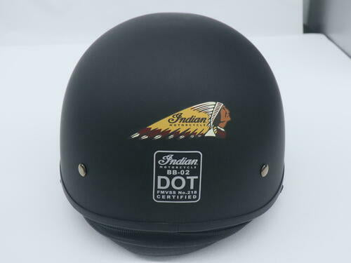 Indian Motorcycle Black DOT Half Helmet Flip-Down Visor XL 286436709