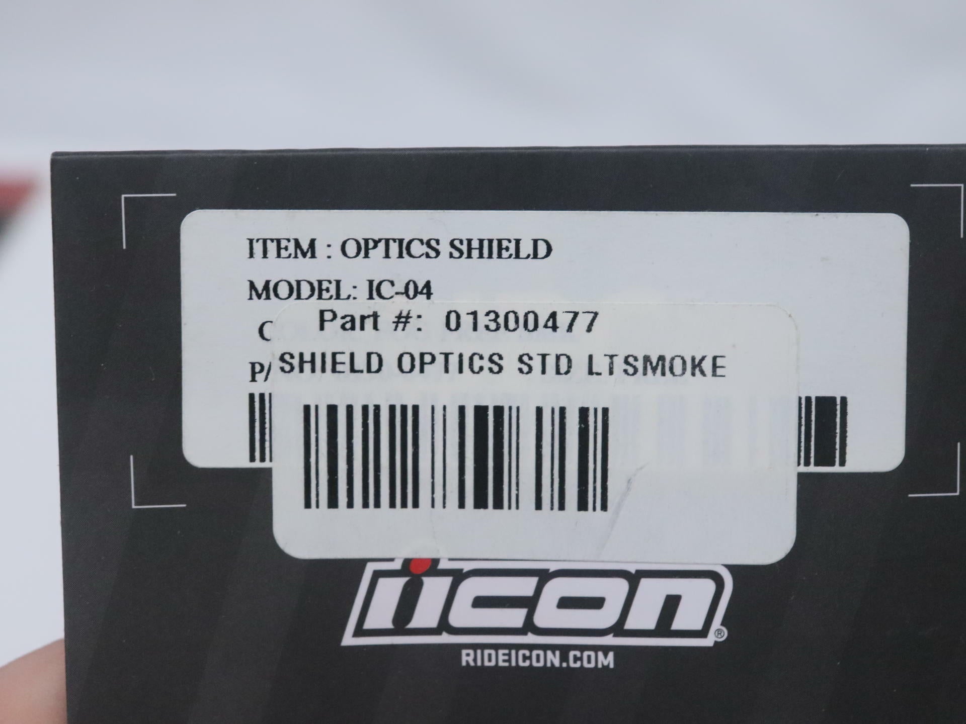 Icon Airframe Pro Airmada IC-04 Visor Face Shield Light Smoke 0130-0477