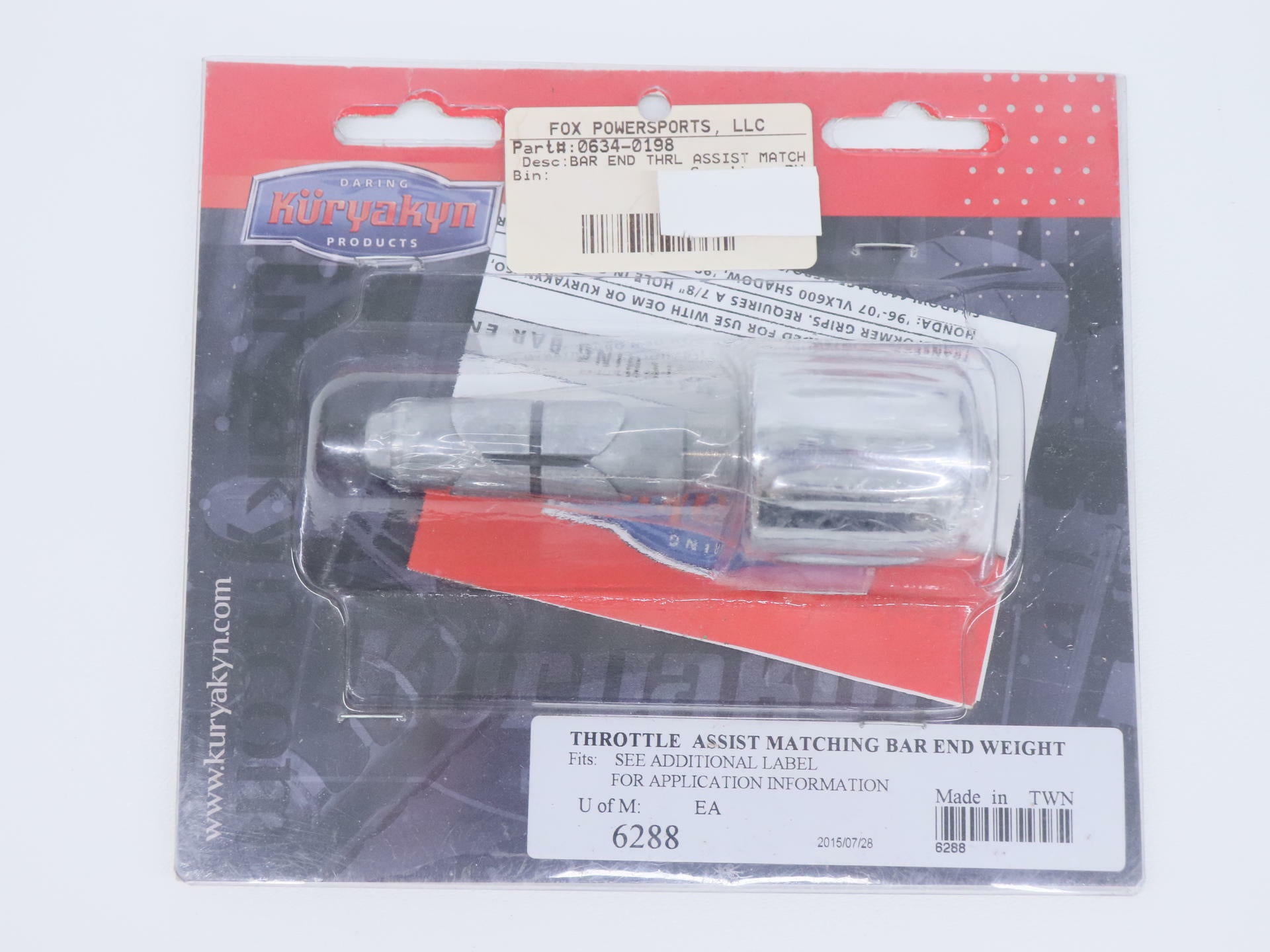 Kuryakyn LEFT Bar End Throttle Assist - Honda Yamaha Kawasaki Suzuki - 6288