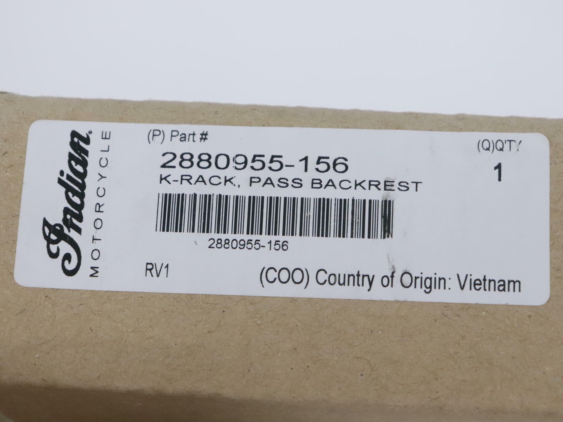 OEM Indian Luggage Rack Holder CHROME - 16-24 Chieftain Dark Horse - 2880955-156