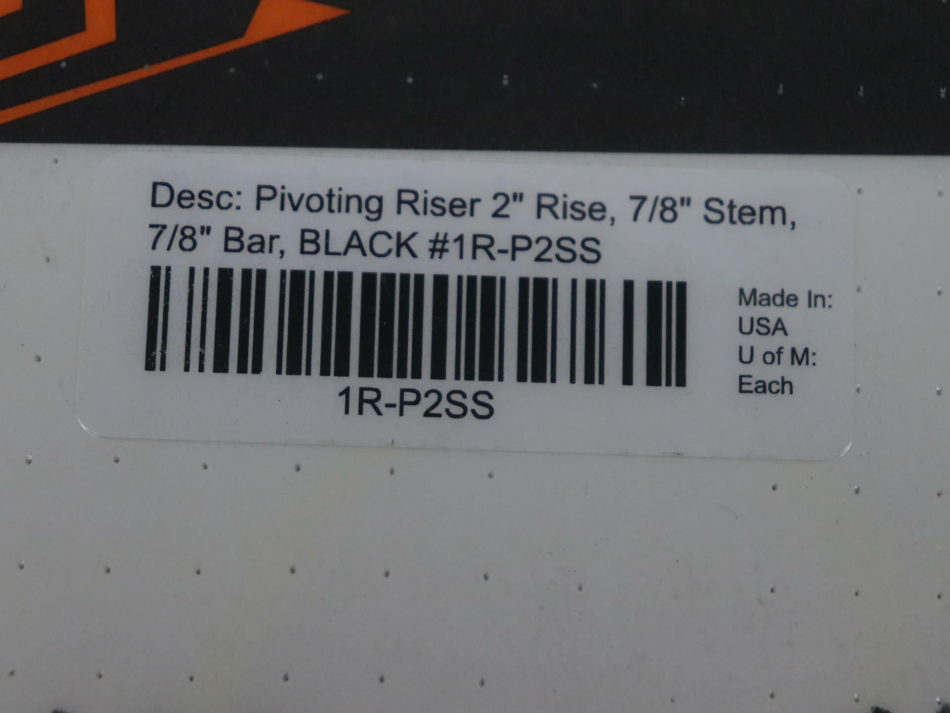 Rox Speed Handlebar Riser 2" Rise Pivoting Bar Clamp 7/8" Stem - 0602-0296