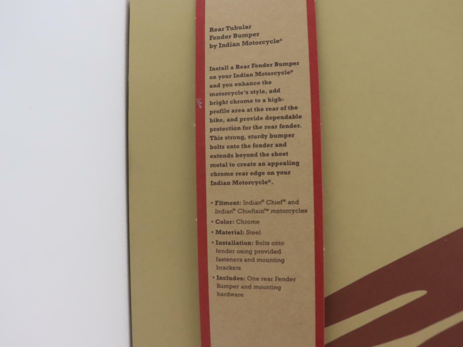 OEM Indian Rear Fender Bumper Guard - CHROME - Roadmaster - 2879550-156