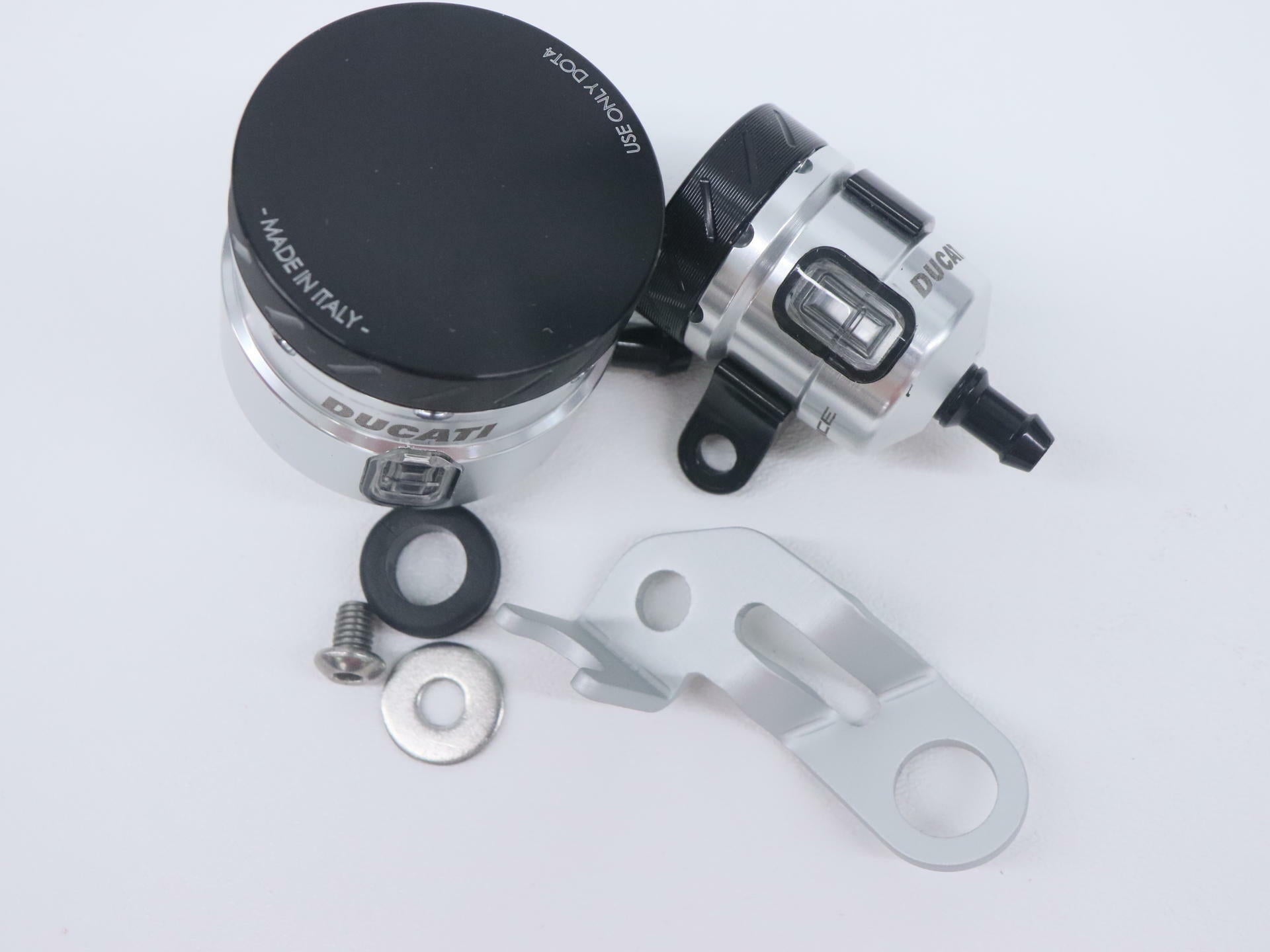 Ducati Brake Fluid Reservoir SILVER - Monster 1200 R S - 96180101A