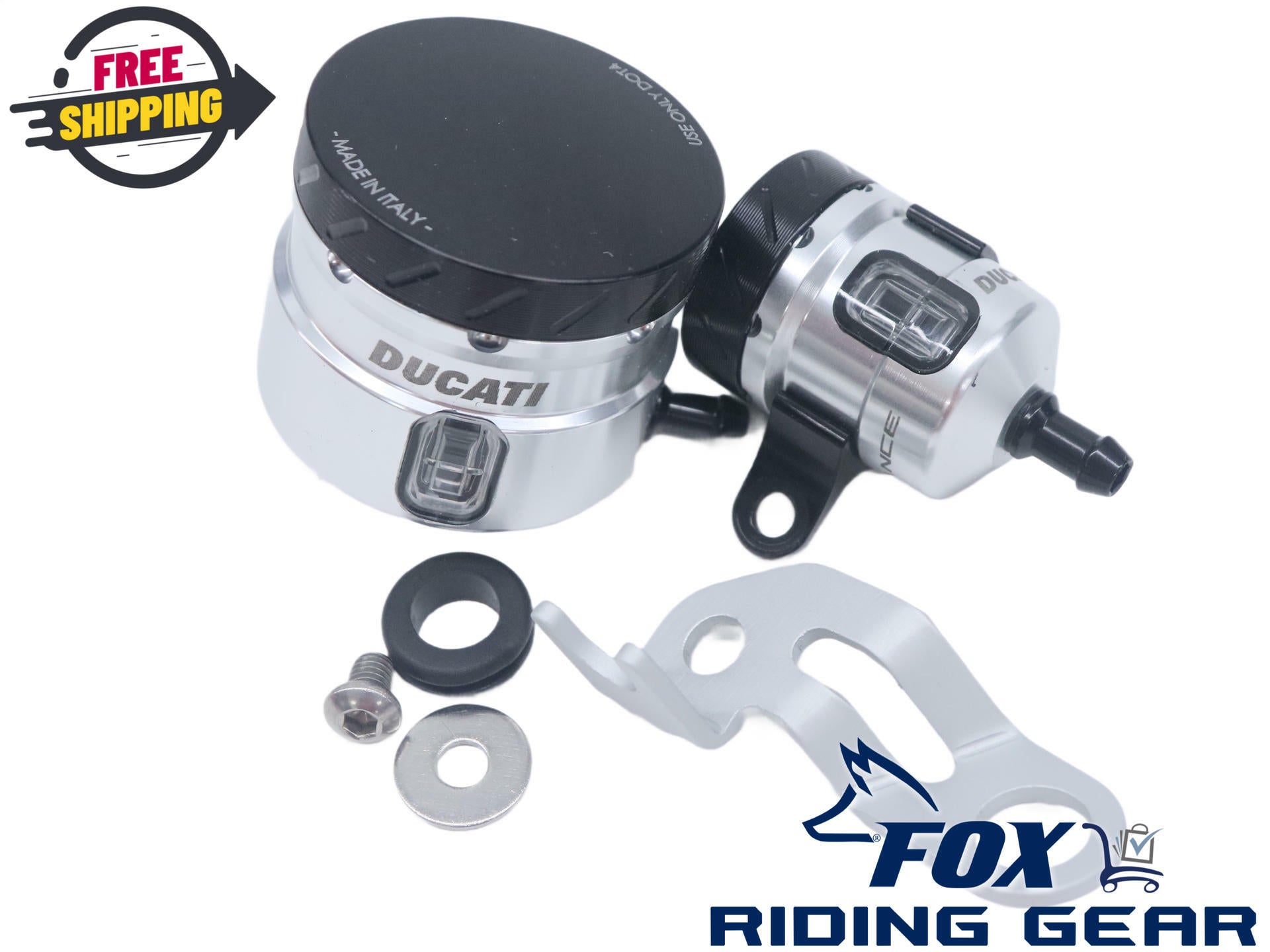 Ducati Brake Fluid Reservoir SILVER - Monster 1200 R S - 96180101A