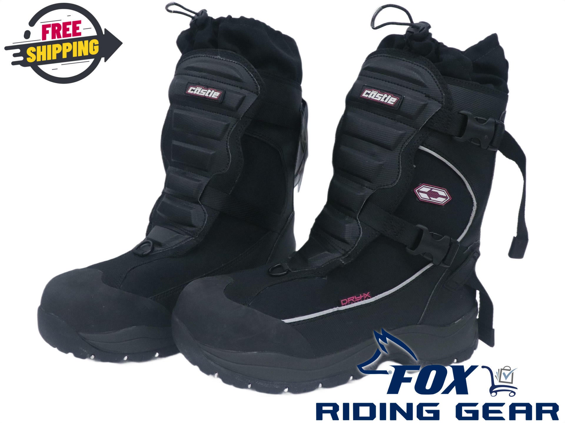 Castle Barrier Black Snowmobile Winter Boots Women's Size: 11 - 84-1311
