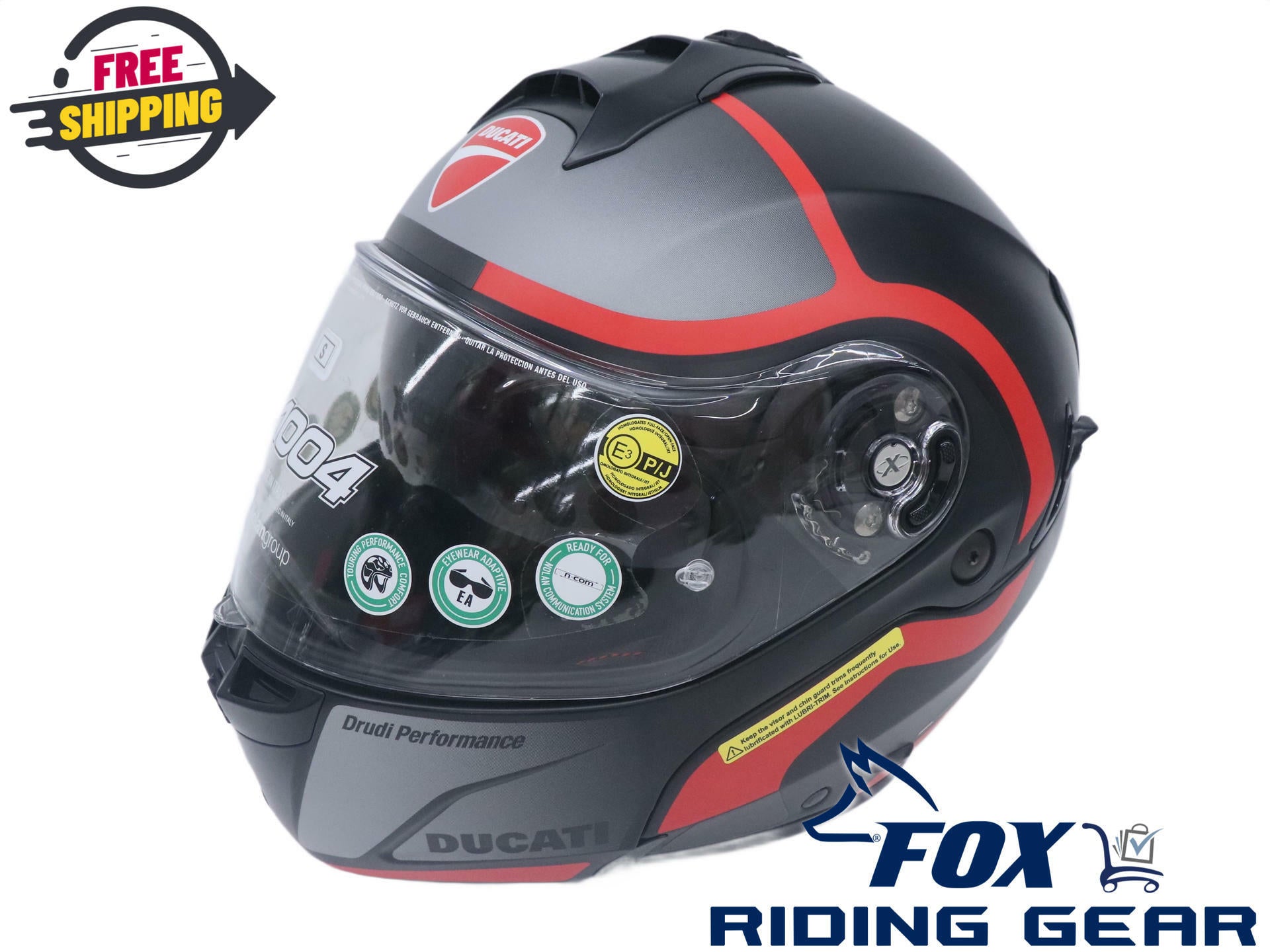 Ducati Helmet Horizon Modular X-Lite BLACK RED - Adult Small - 981042013