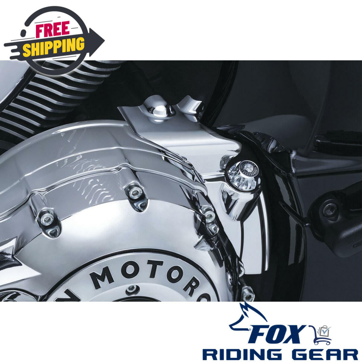 Kuryakyn Rear Oil Panel Accent CHROME - Indian Chief Roadmaster - 5644