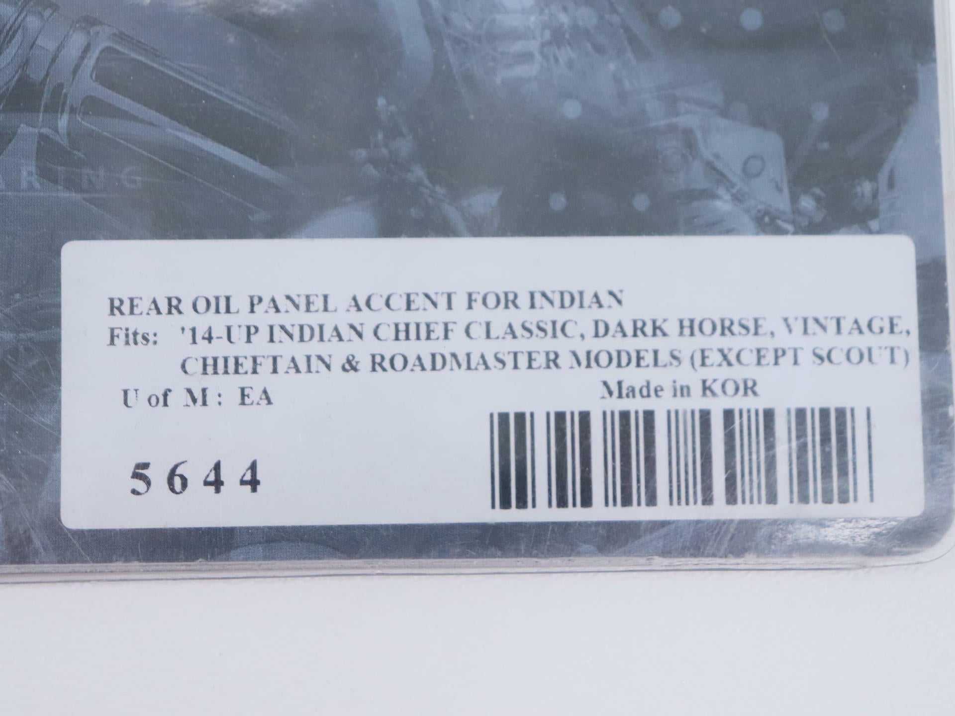 Kuryakyn Rear Oil Panel Accent CHROME - Indian Chief Roadmaster - 5644