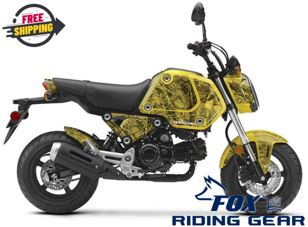 OEM Honda Graphics Decal Sticker Kit PH CAMO Yellow - 22-24 Grom - 0ST10-K26-C00