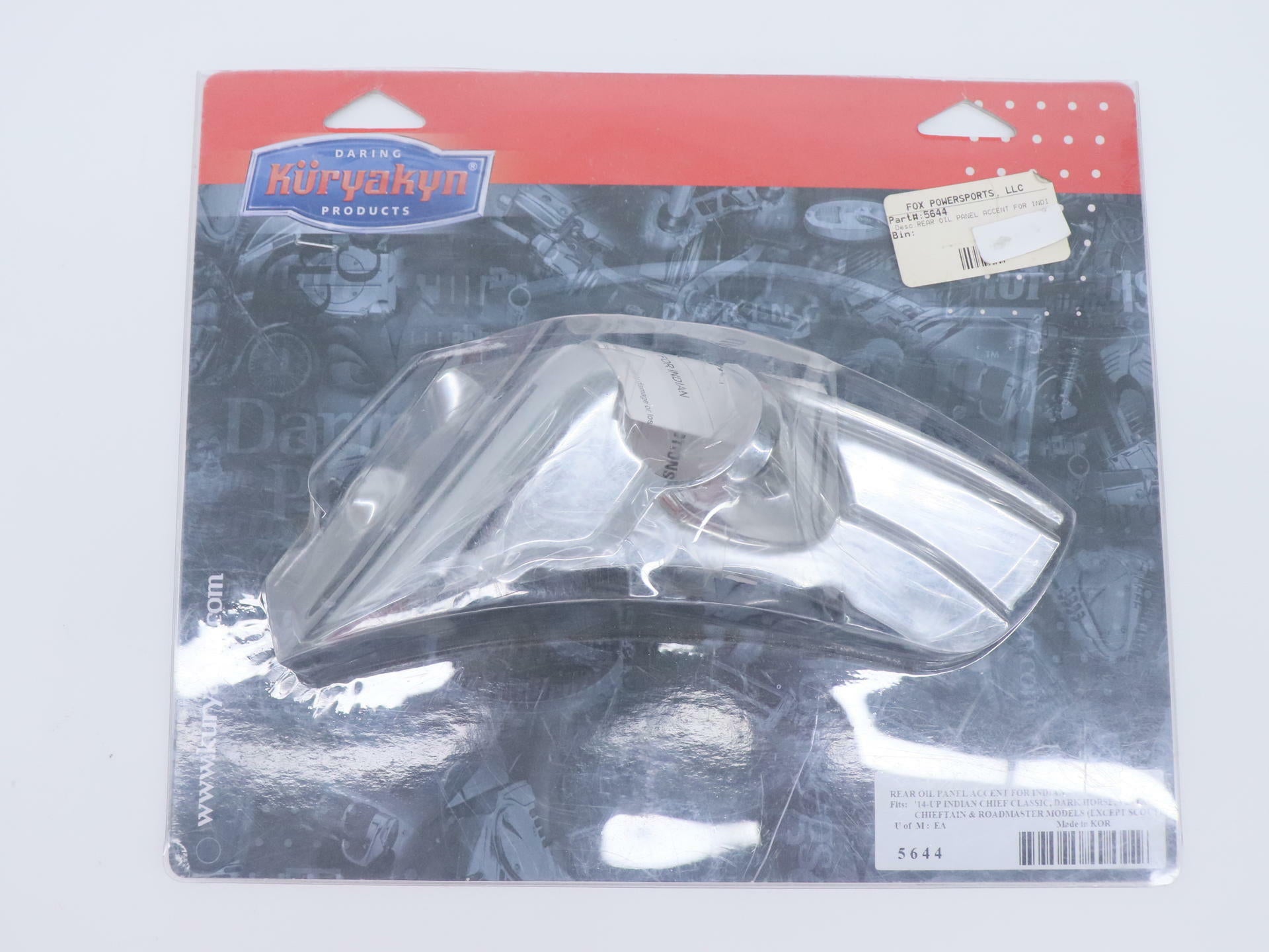 Kuryakyn Rear Oil Panel Accent CHROME - Indian Chief Roadmaster - 5644