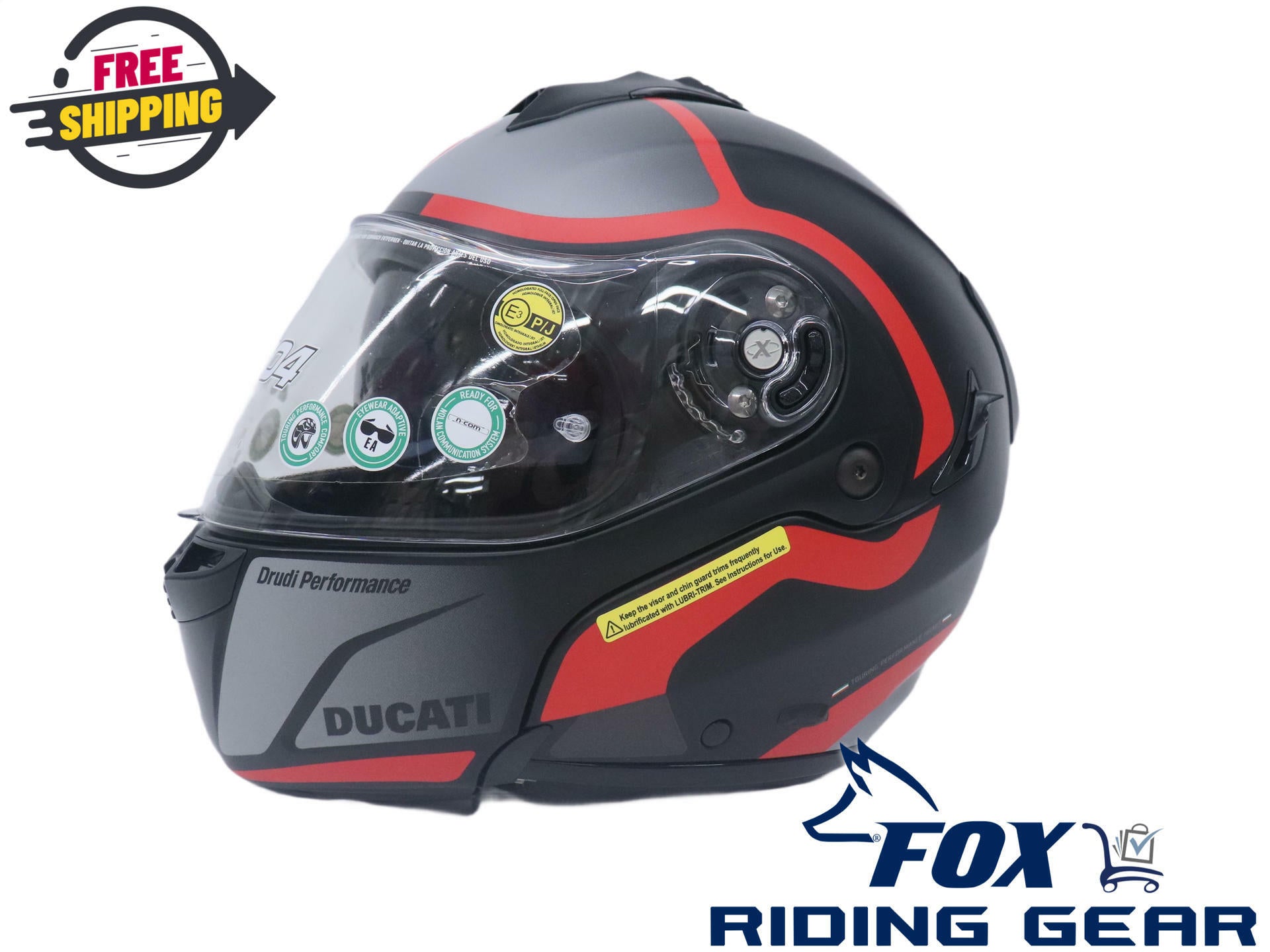 Ducati Helmet Horizon Modular X-Lite BLACK RED - Adult Small - 981042013