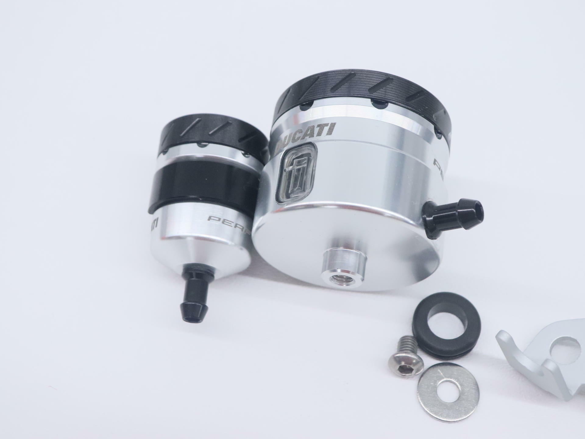 Ducati Brake Fluid Reservoir SILVER - Monster 1200 R S - 96180101A