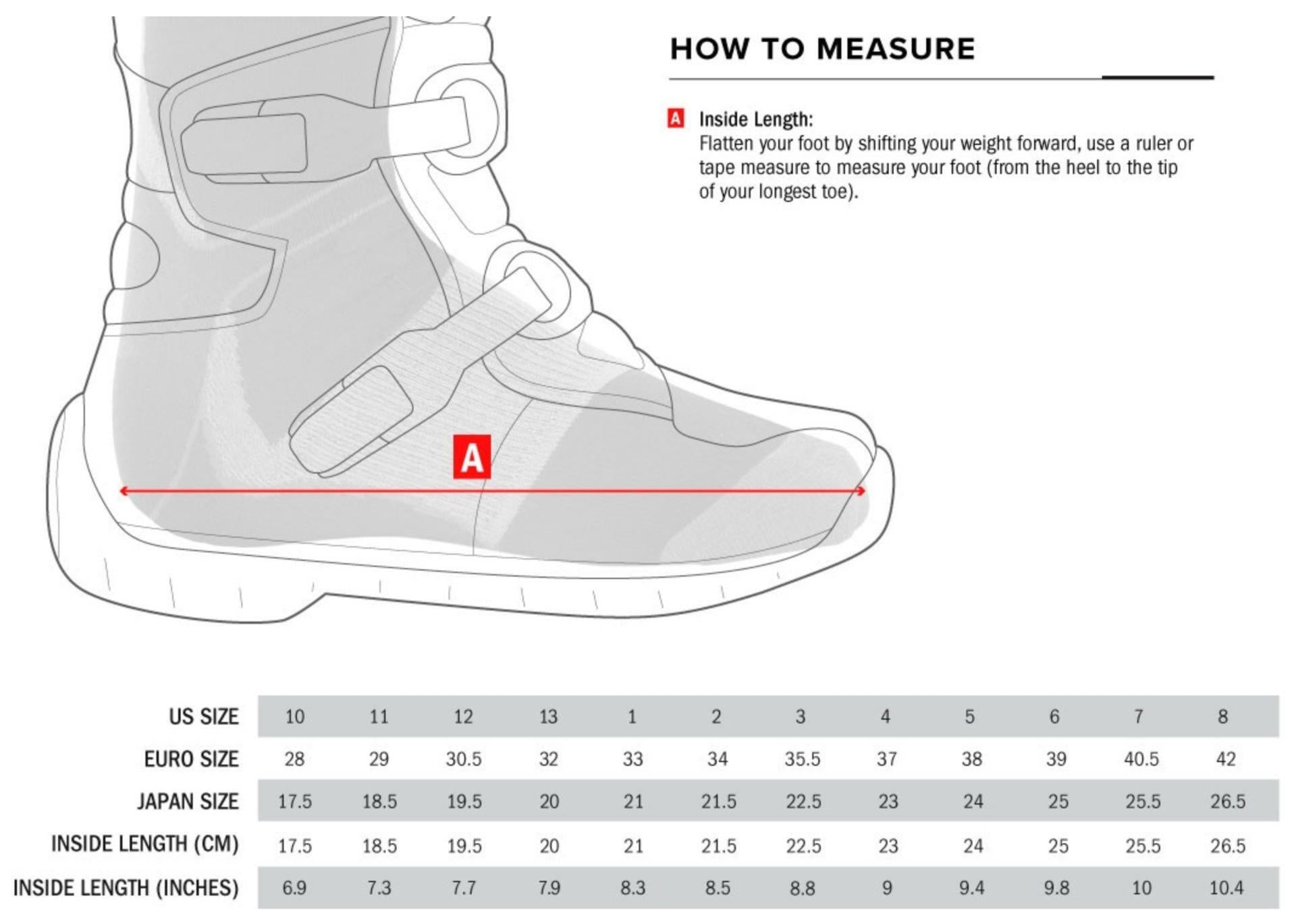 Alpinestars Tech 6s WHITE SILVER Riding Boot Motocross - YOUTH sz4 - 3411-0106