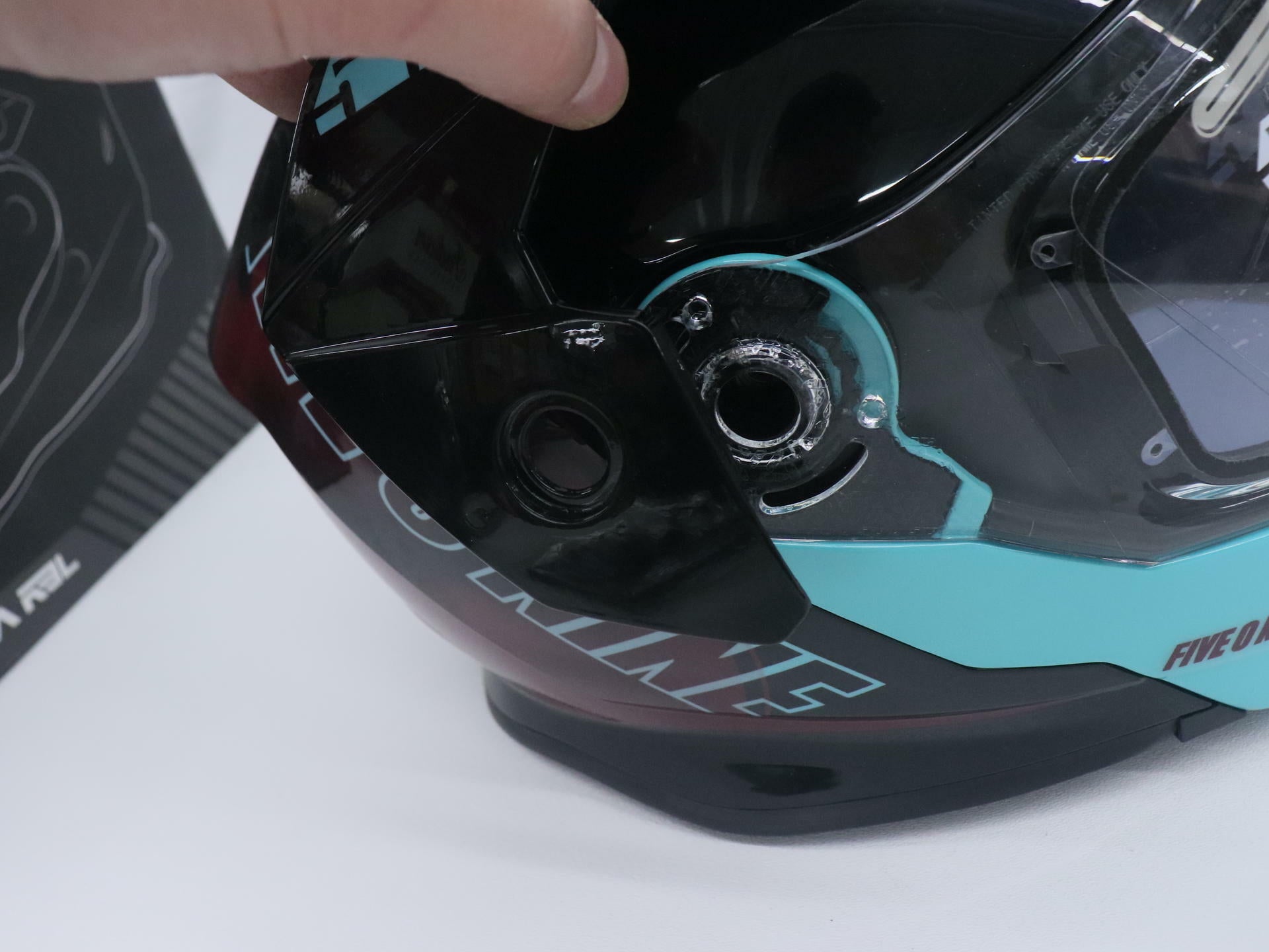 509 Delta R4 Ignite Helmet Modular TEAL MAROON - Adult 2xl - F01004300-160-301