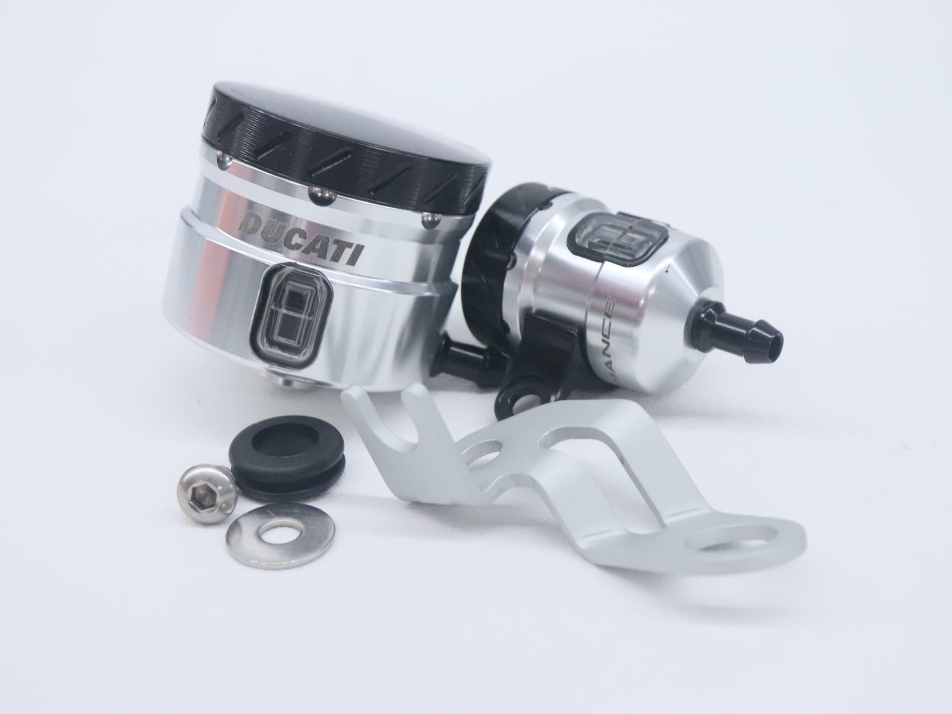 Ducati Brake Fluid Reservoir SILVER - Monster 1200 R S - 96180101A