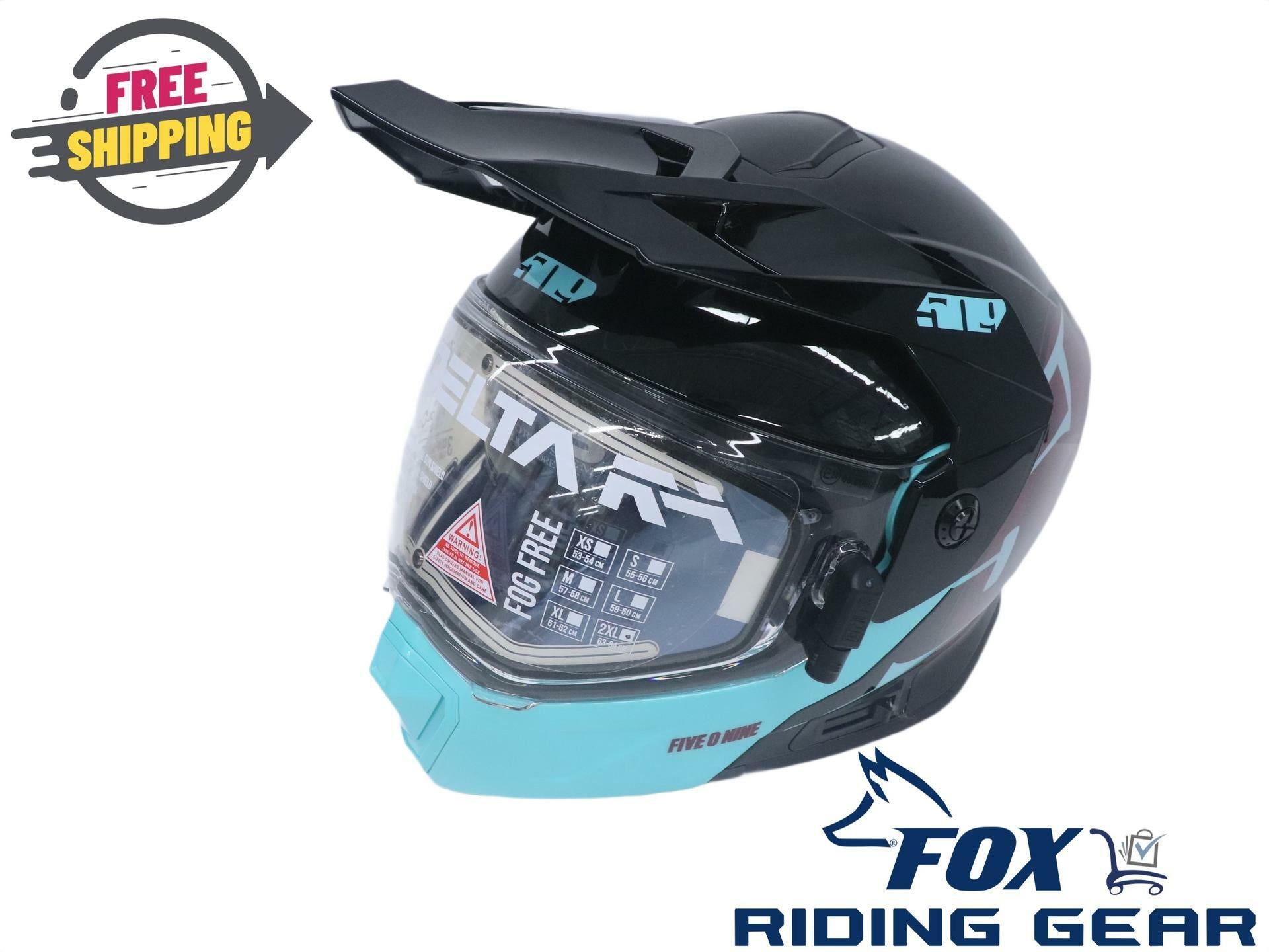 509 Delta R4 Ignite Helmet Modular TEAL MAROON - Adult 2xl - F01004300-160-301