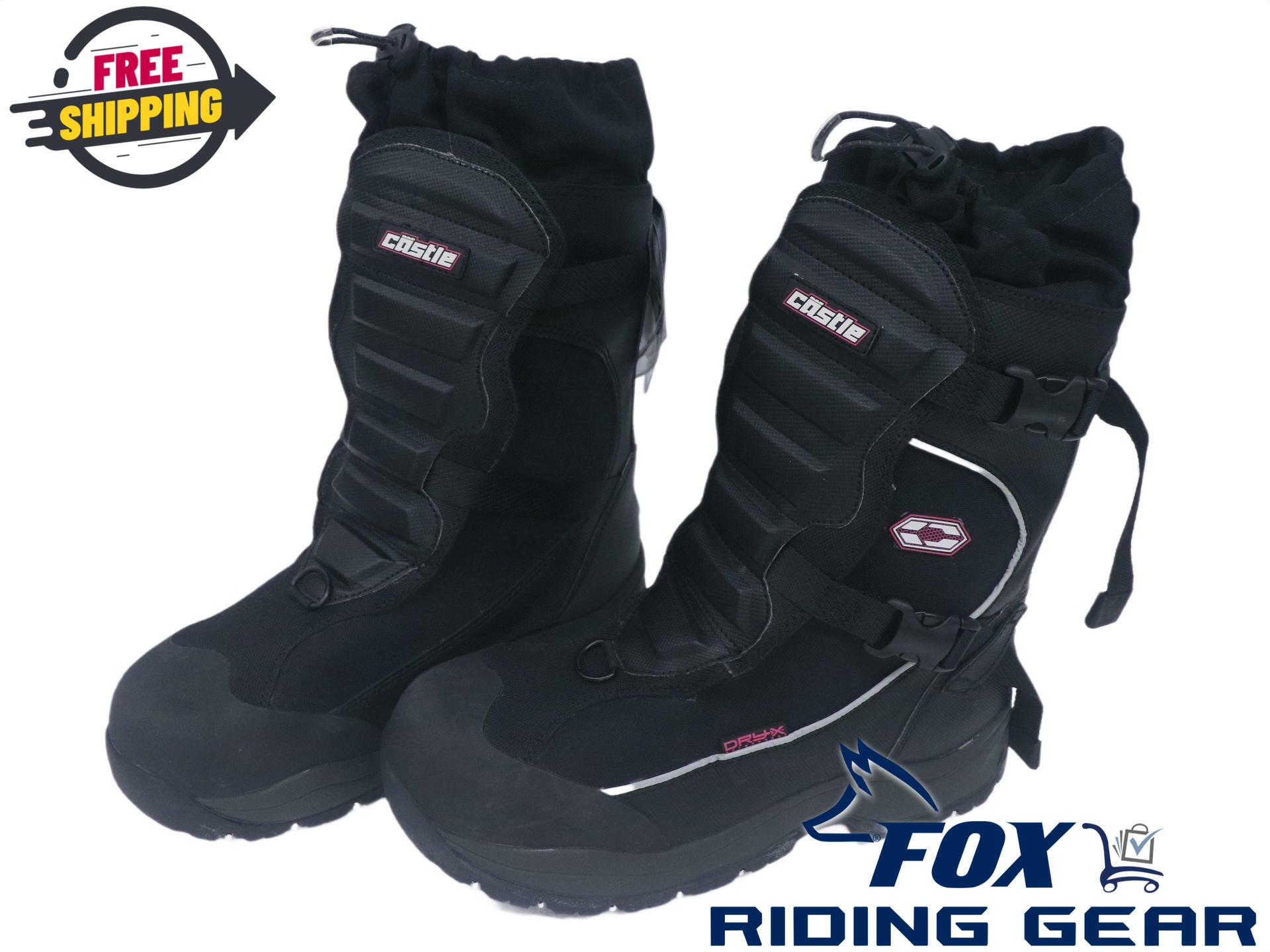 Castle Barrier Black Snowmobile Winter Boots Women's Size: 11 - 84-1311