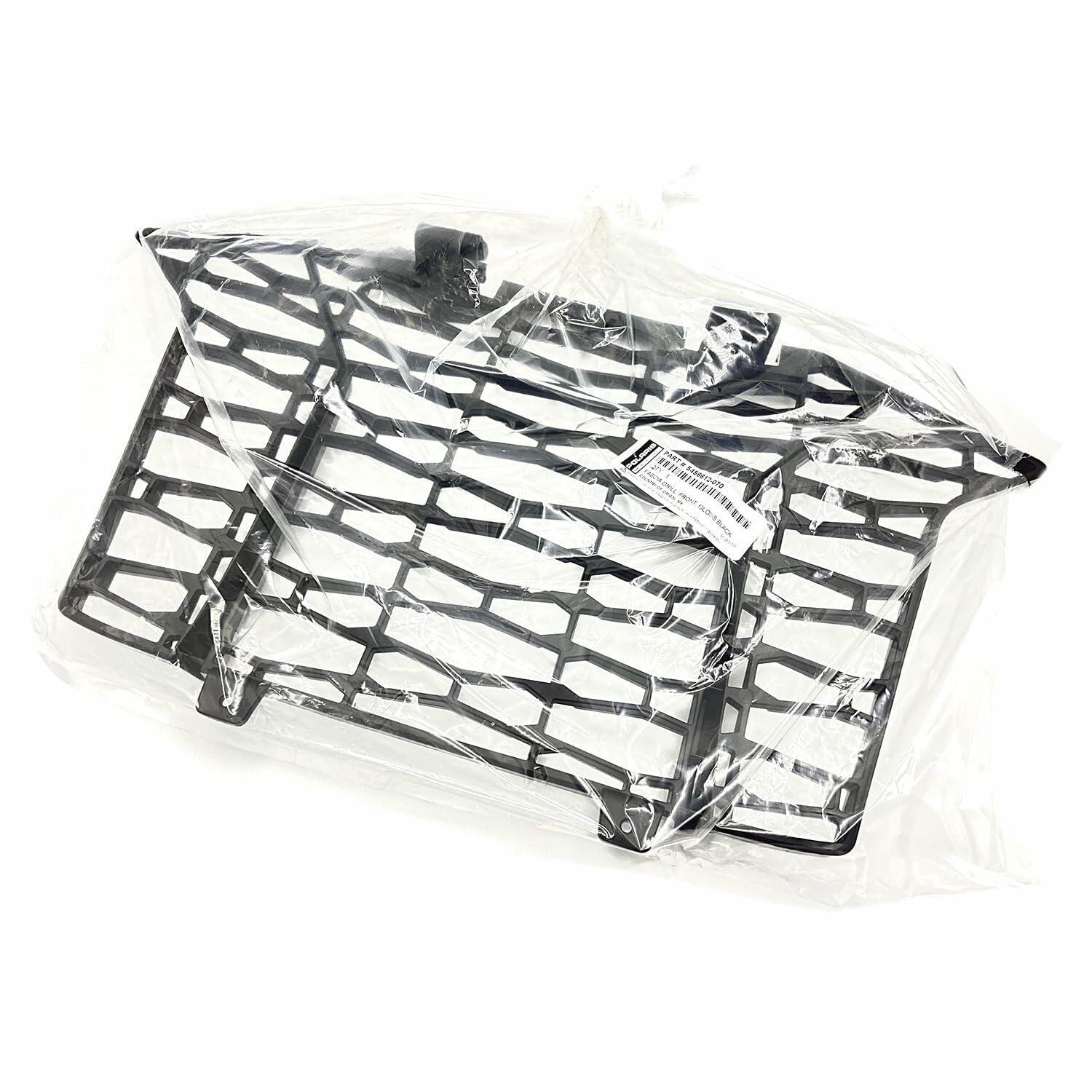 Polaris RZR Fascia Grill, Front, Gloss Black, Genuine OEM Part 5456612-070, Qty 1