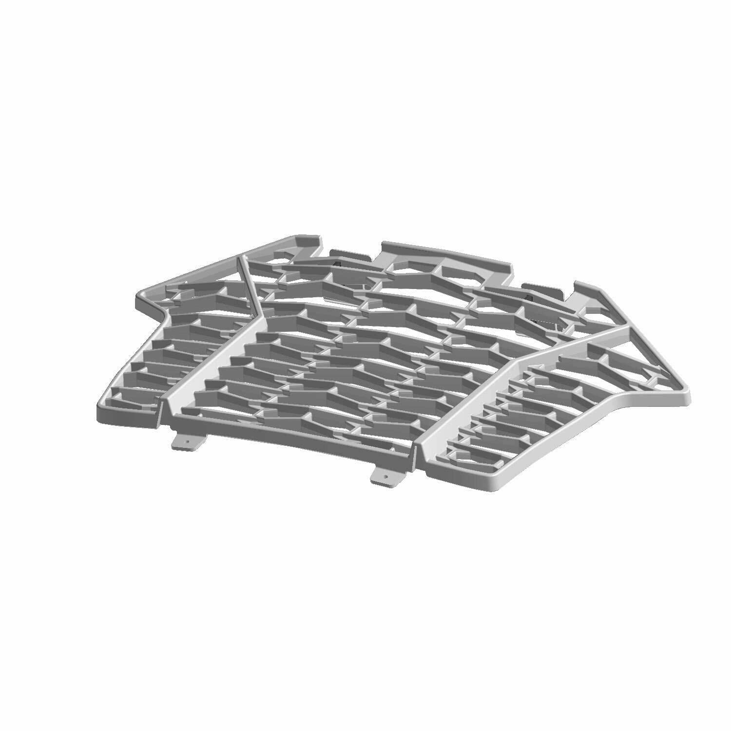 Polaris RZR Fascia Grill, Front, Gloss Black, Genuine OEM Part 5456612-070, Qty 1