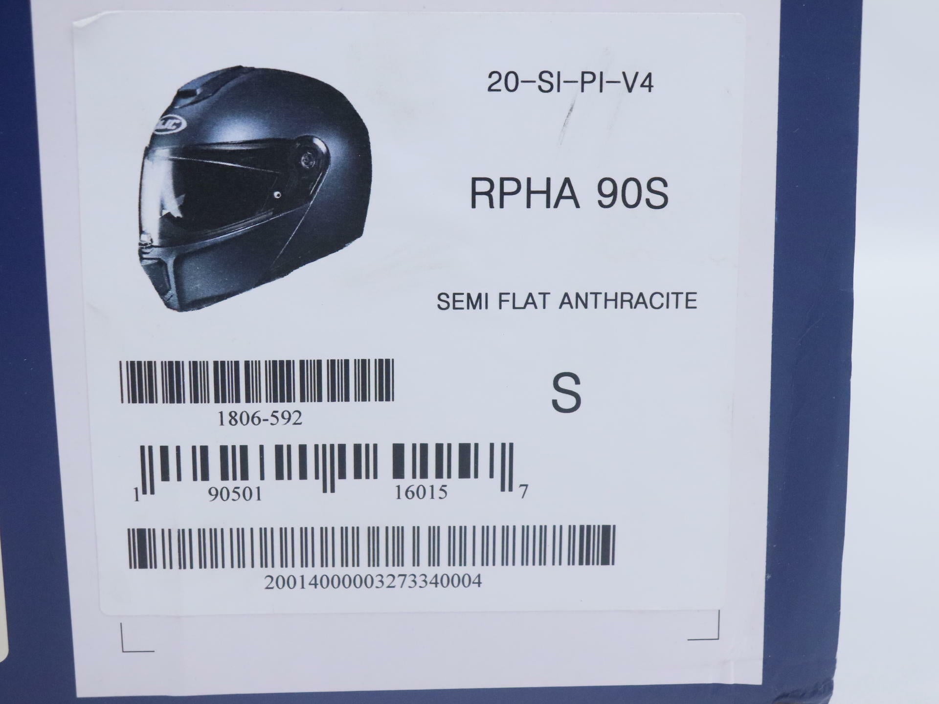 OPEN BOX -HJC Helmet Modular SemiFlat Anthracite ADULT SMALL RPHA 90S - 1806-592