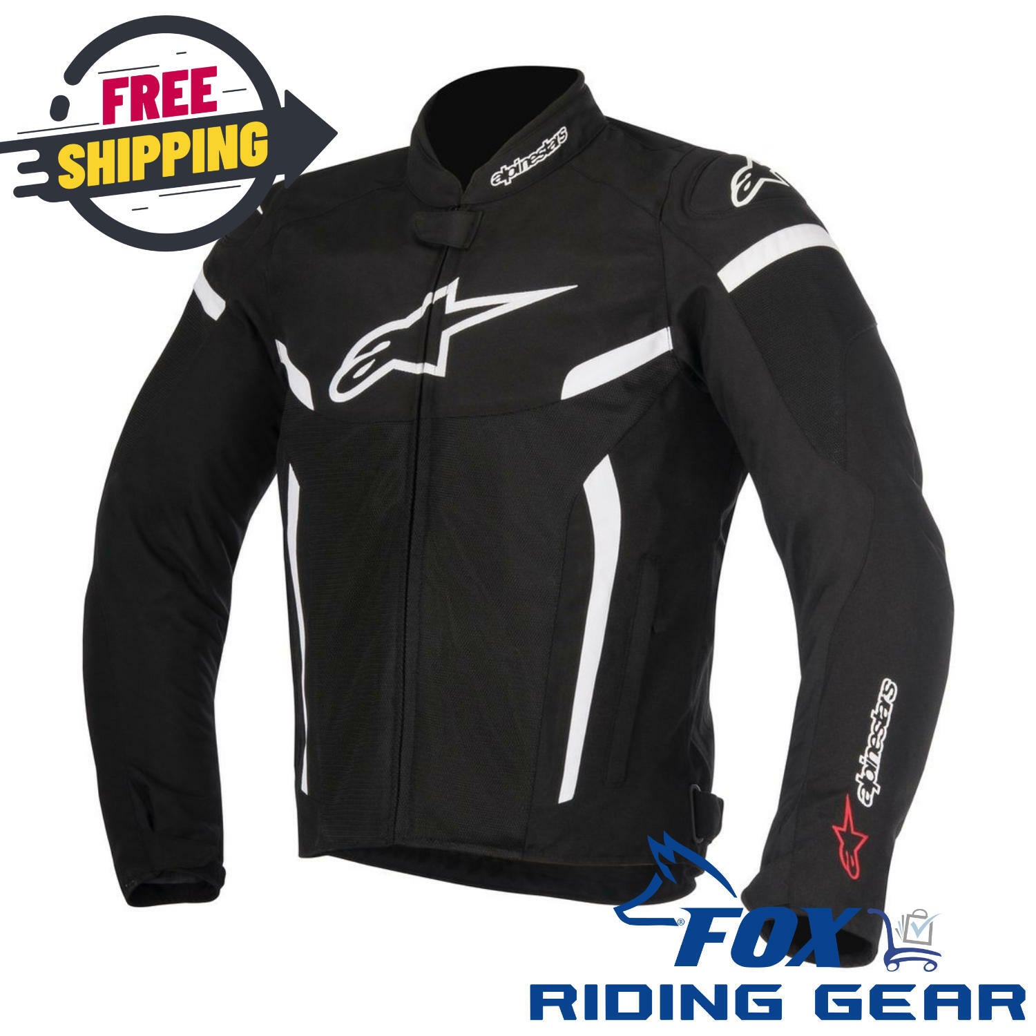 OPEN BOX - OEM Alpinestars T-GP Air V2 Motorcycle Jacket- Mens Size: 4XL - BLACK