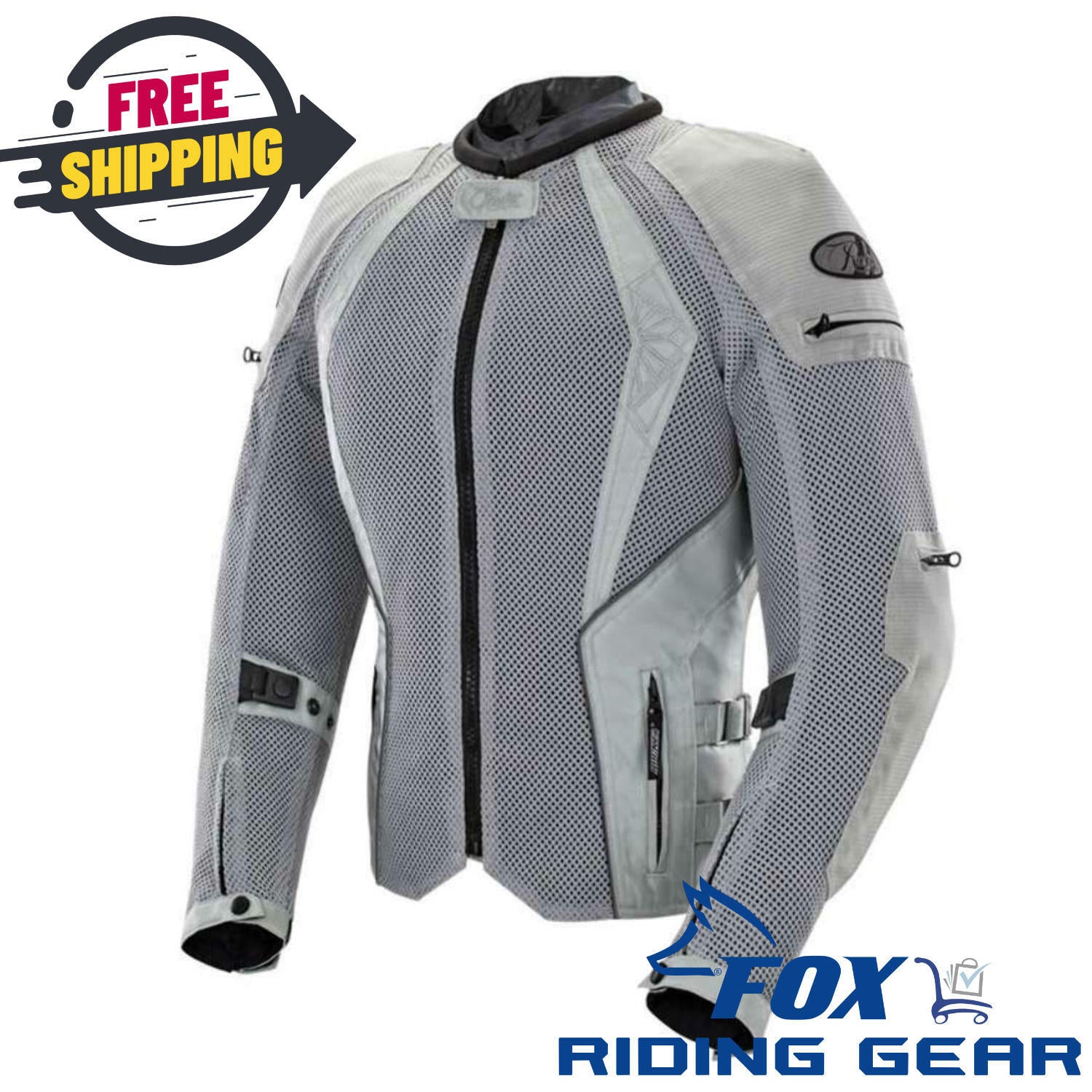 Joe Rocket Women's Medium Mesh Motorcycle Riding Jacket 1653-0303 - Open Box