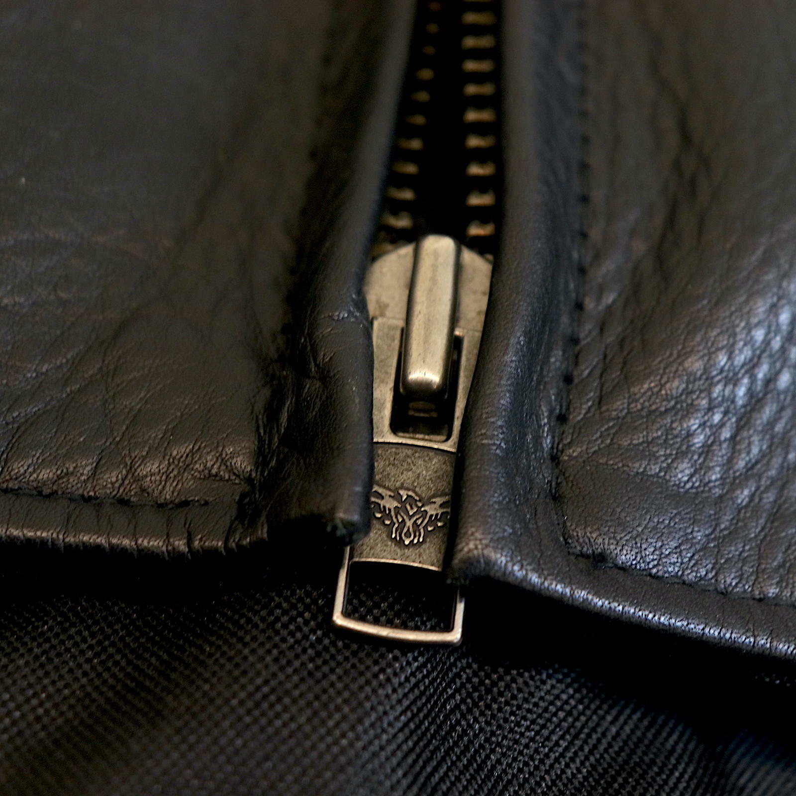 OPEN BOX -Milwaukee Leather Crossover BLACK Leather Motorcycle Jacket MENS SMALL