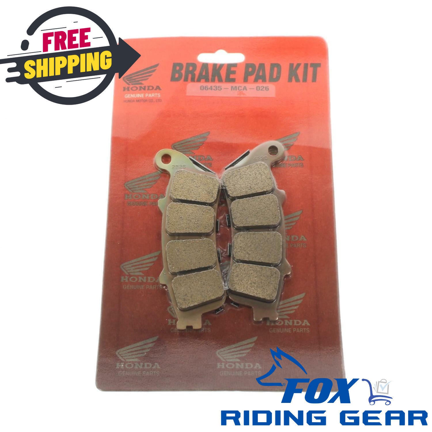 Honda 06435-MCA-026 Rear Brake Pad Set GL1800 Goldwing OEM Genuine