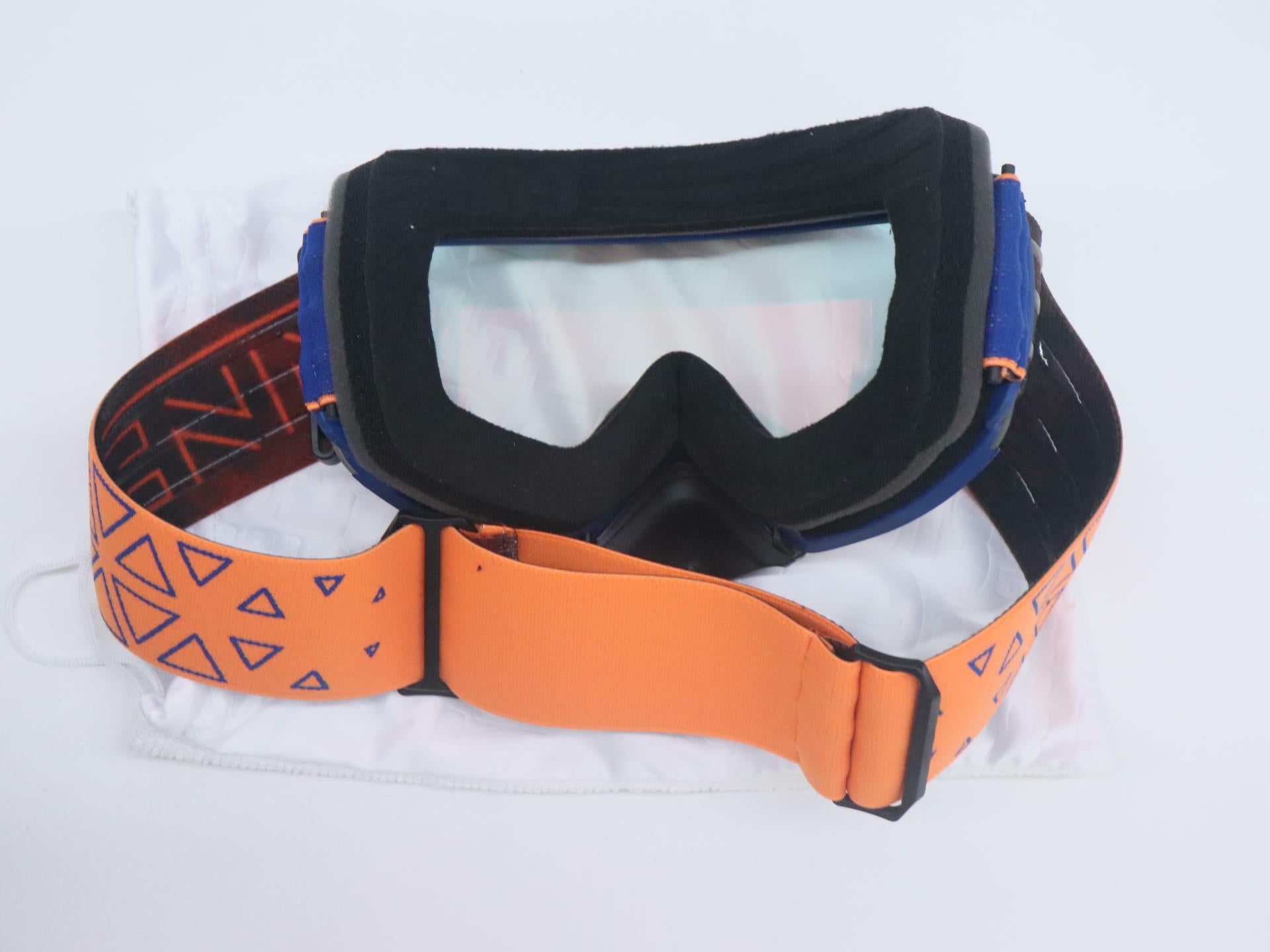509 Kingpin Fuzion Goggles Orange Navy Mirror Tint F02000600-000-401 - Open Box