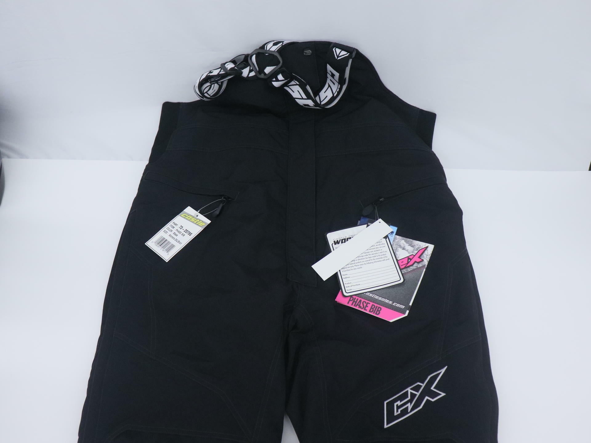 Castle X Bibs Phase BLACK - WOMENS 2XL Short - 73-2079S - Open Box