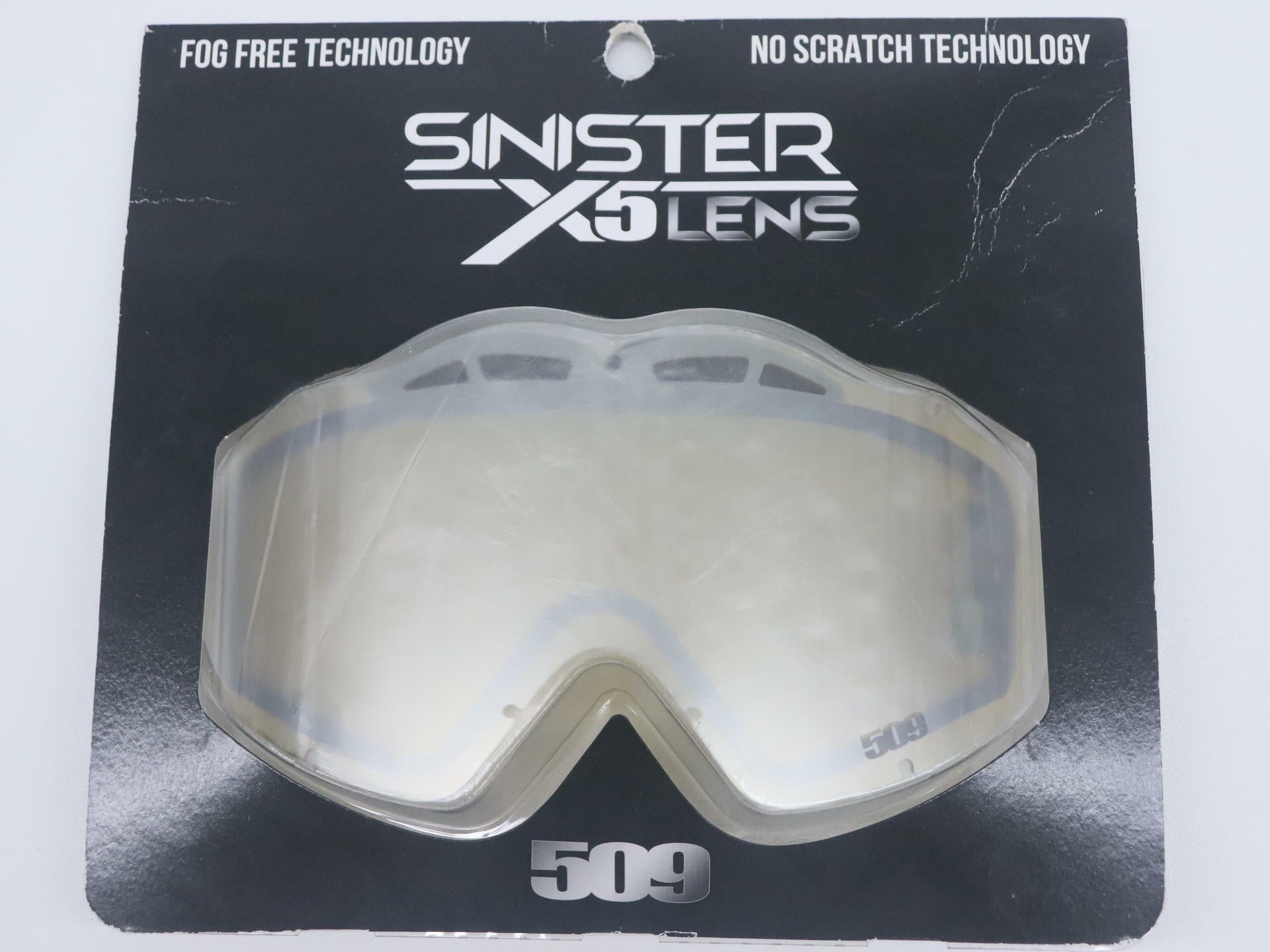OPEN BOX -509 Sinister X5 Goggle Lens CHROME Mirror w/YELLOW Tint - 509-X5LEN-13