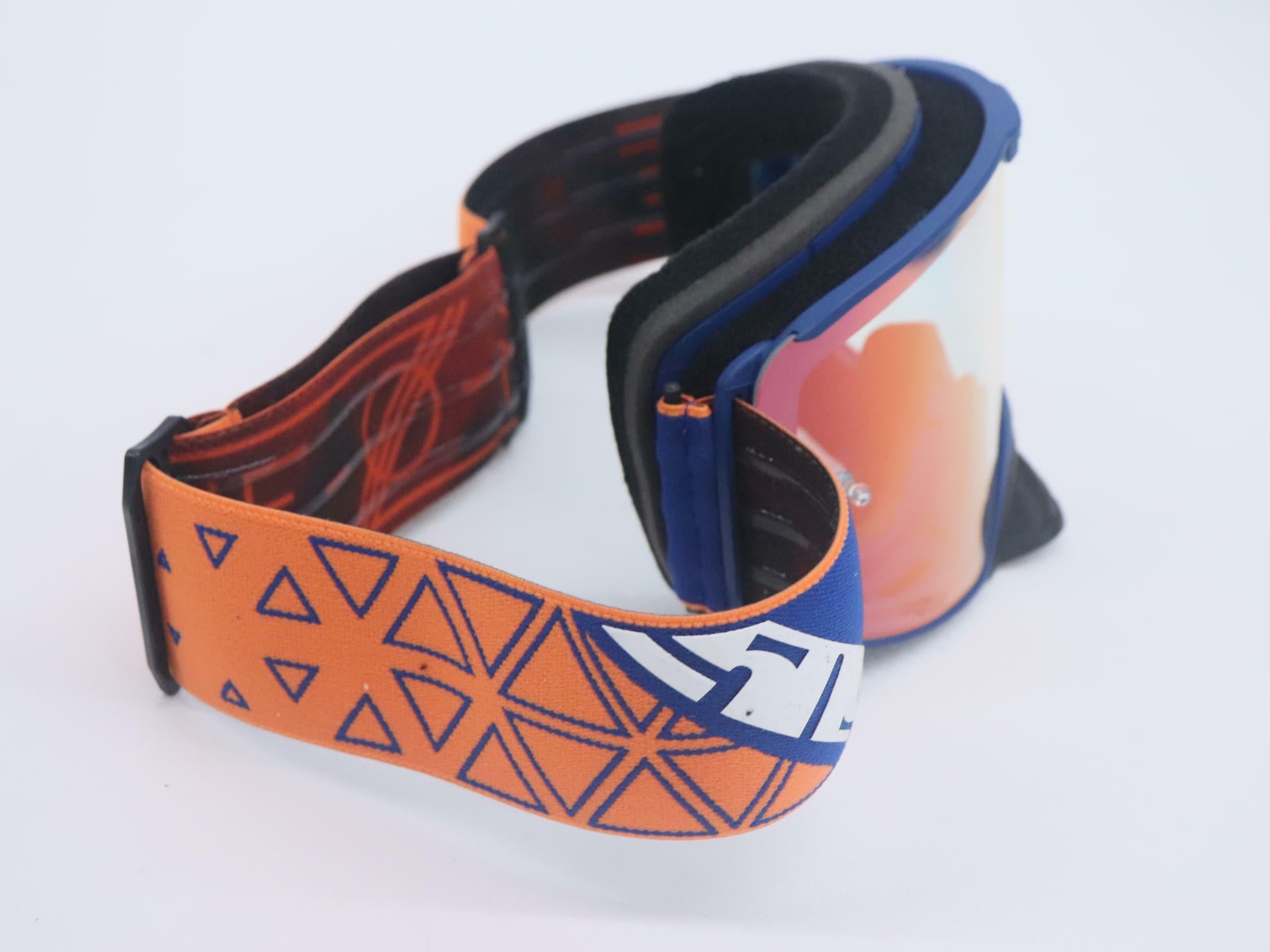 509 Kingpin Fuzion Goggles Orange Navy Mirror Tint F02000600-000-401 - Open Box