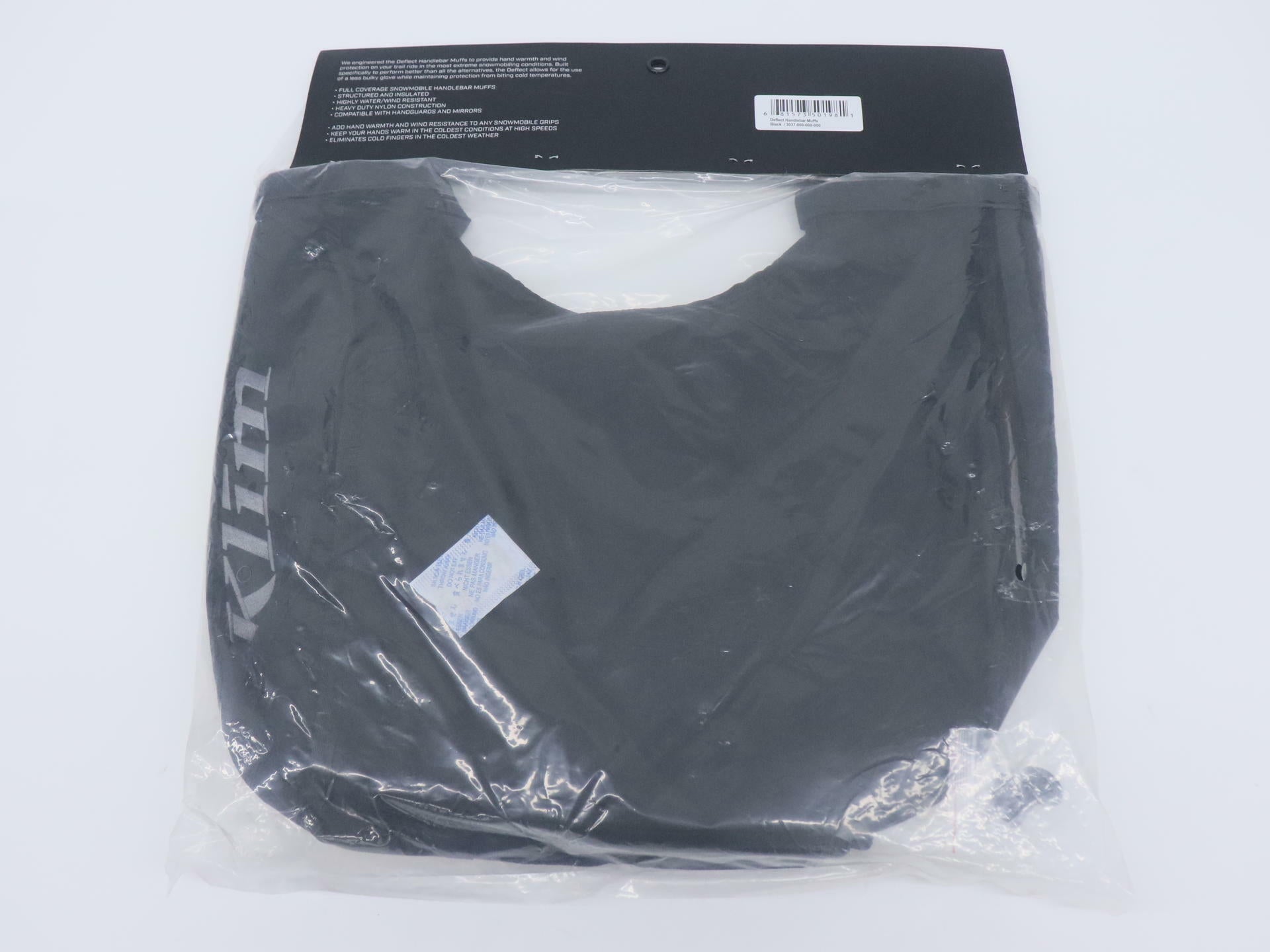 KLIM Handlebar Gauntlet Deflector Muffs BLACK - 3037-000-000-000 - Open Box