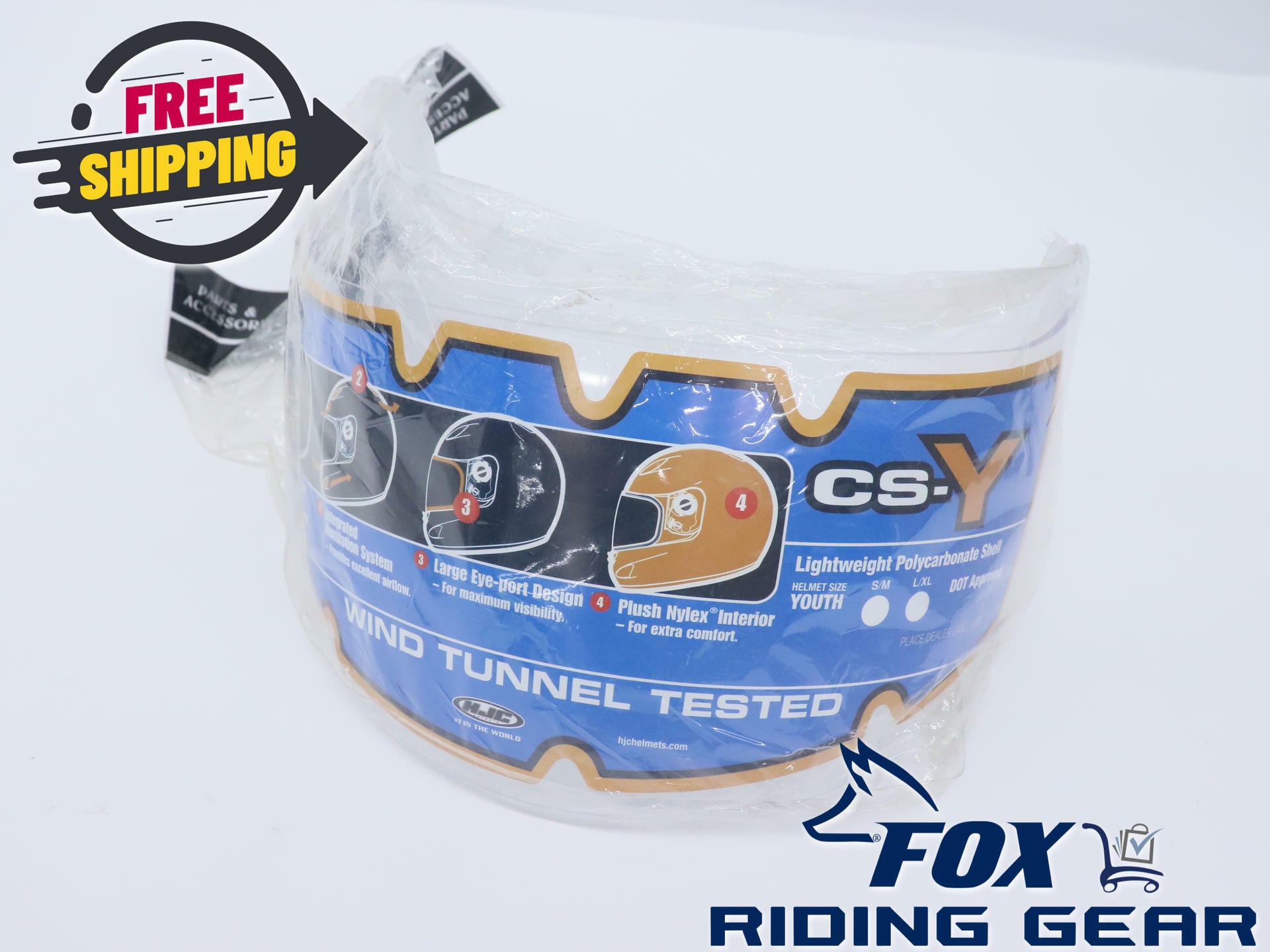 OPEN BOX - HJC Helmet FaceShield Lens Visor - CLEAR - HJ03 - 59-800