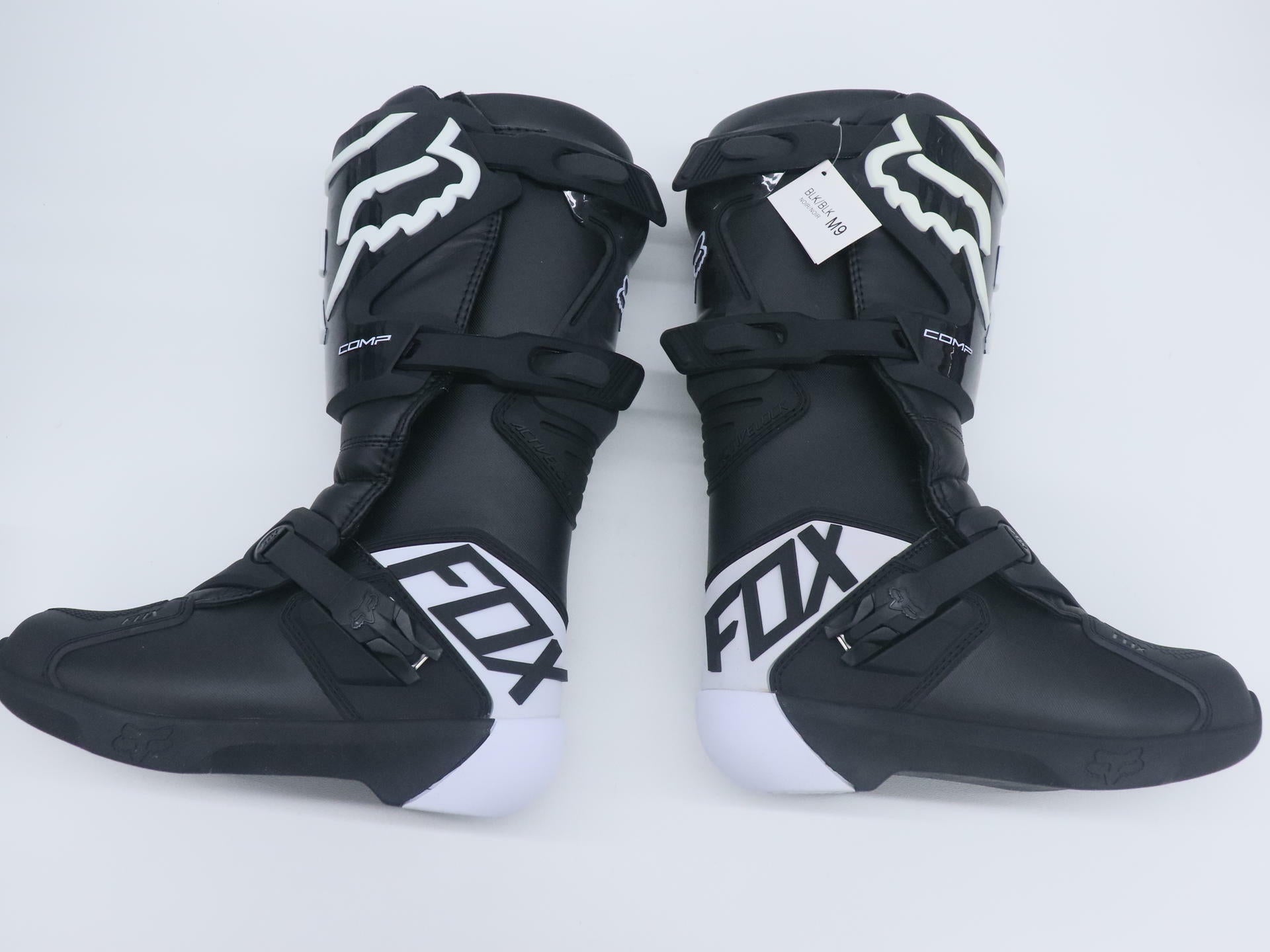 Fox Racing Comp Boot Motocross BLACK - MENS sz9 - 21483-001-9 - Open Box