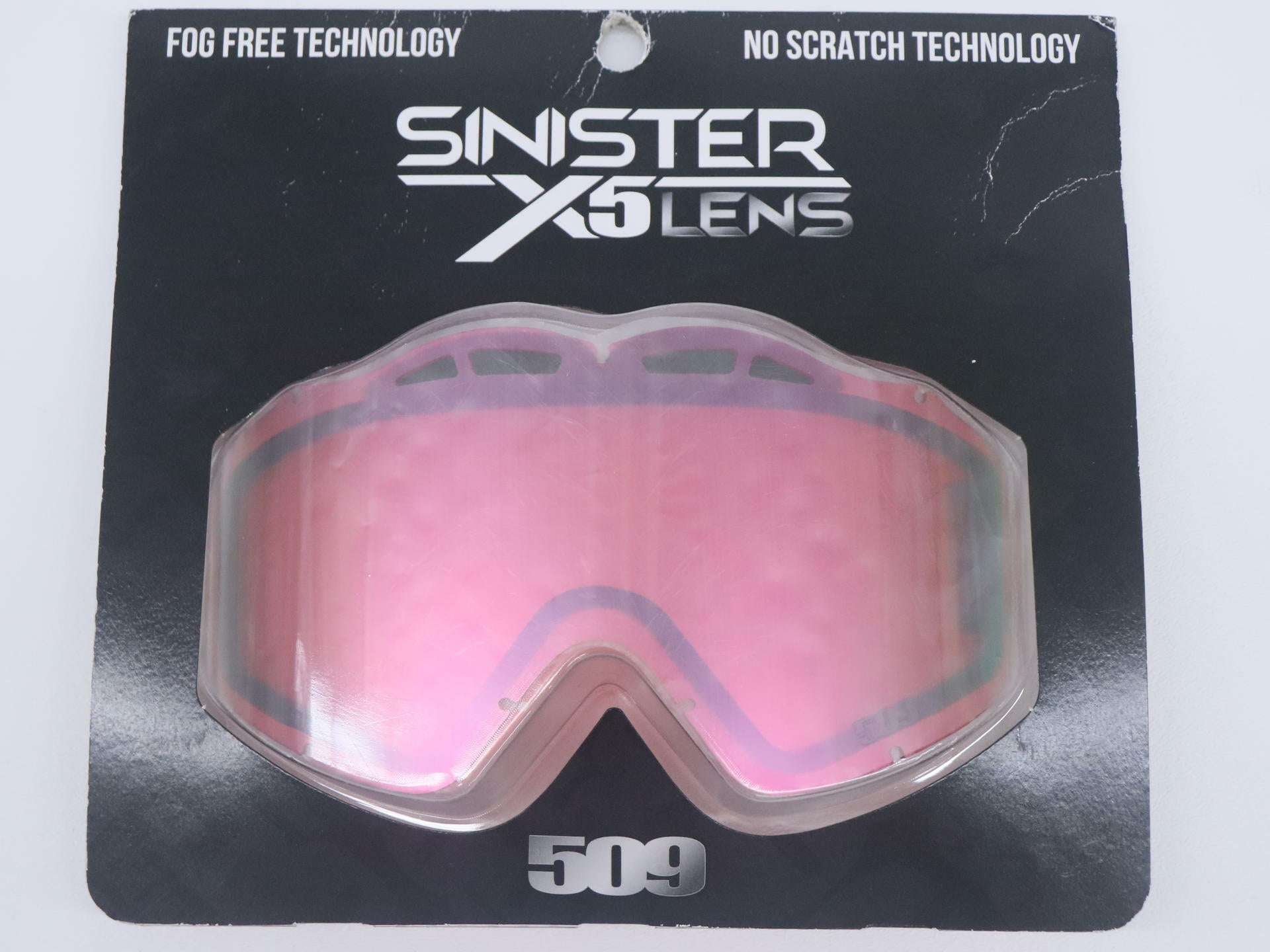 OPEN BOX - 509 Sinister X5 Goggle Lens PINK Mirror w/ROSE Tint - 509-X5LEN-13-PM