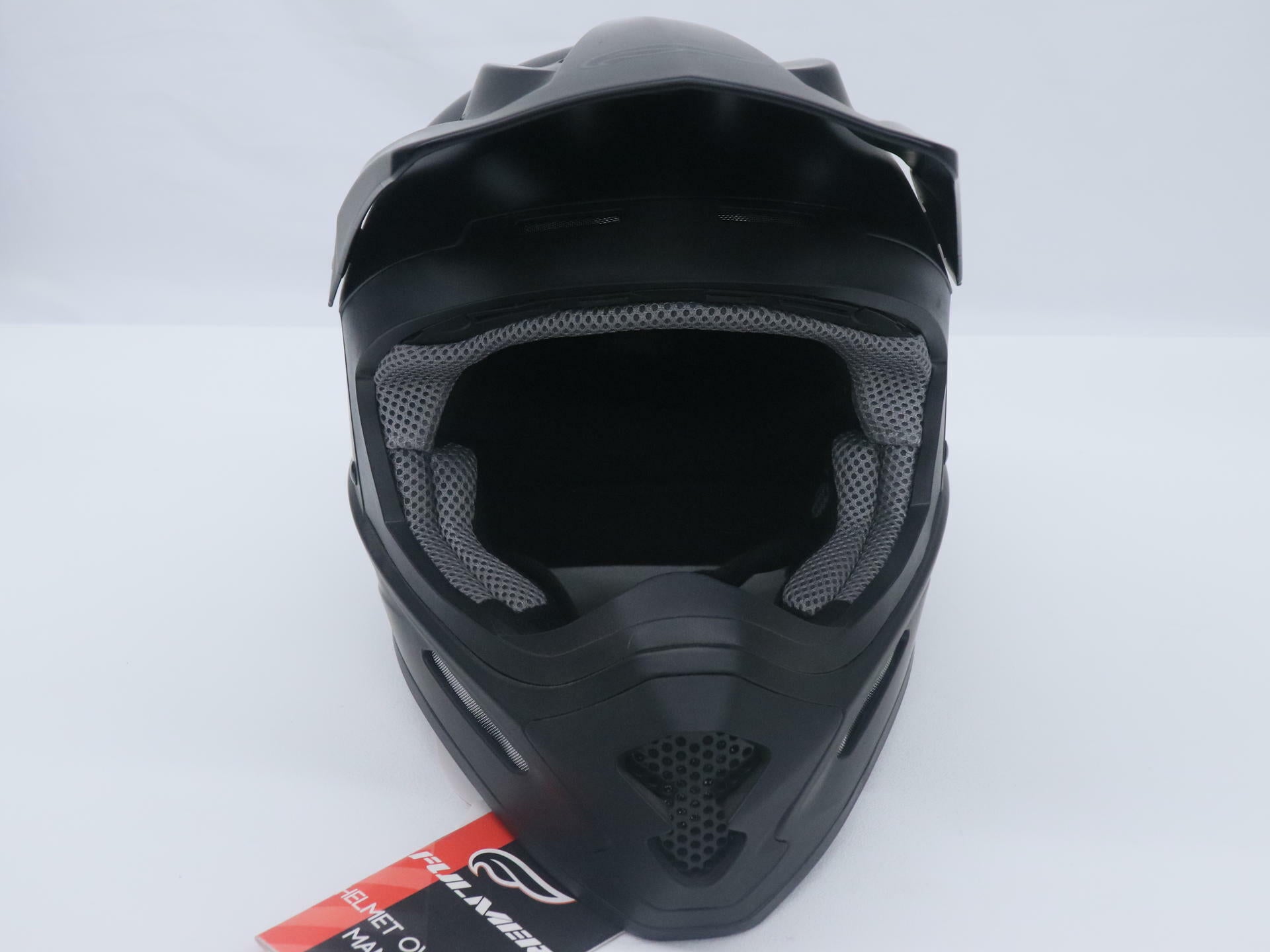 OPEN BOX - Fulmer Helmet 204 MPX MX - MATTE BLACK - Adult MEDIUM - 26-0184