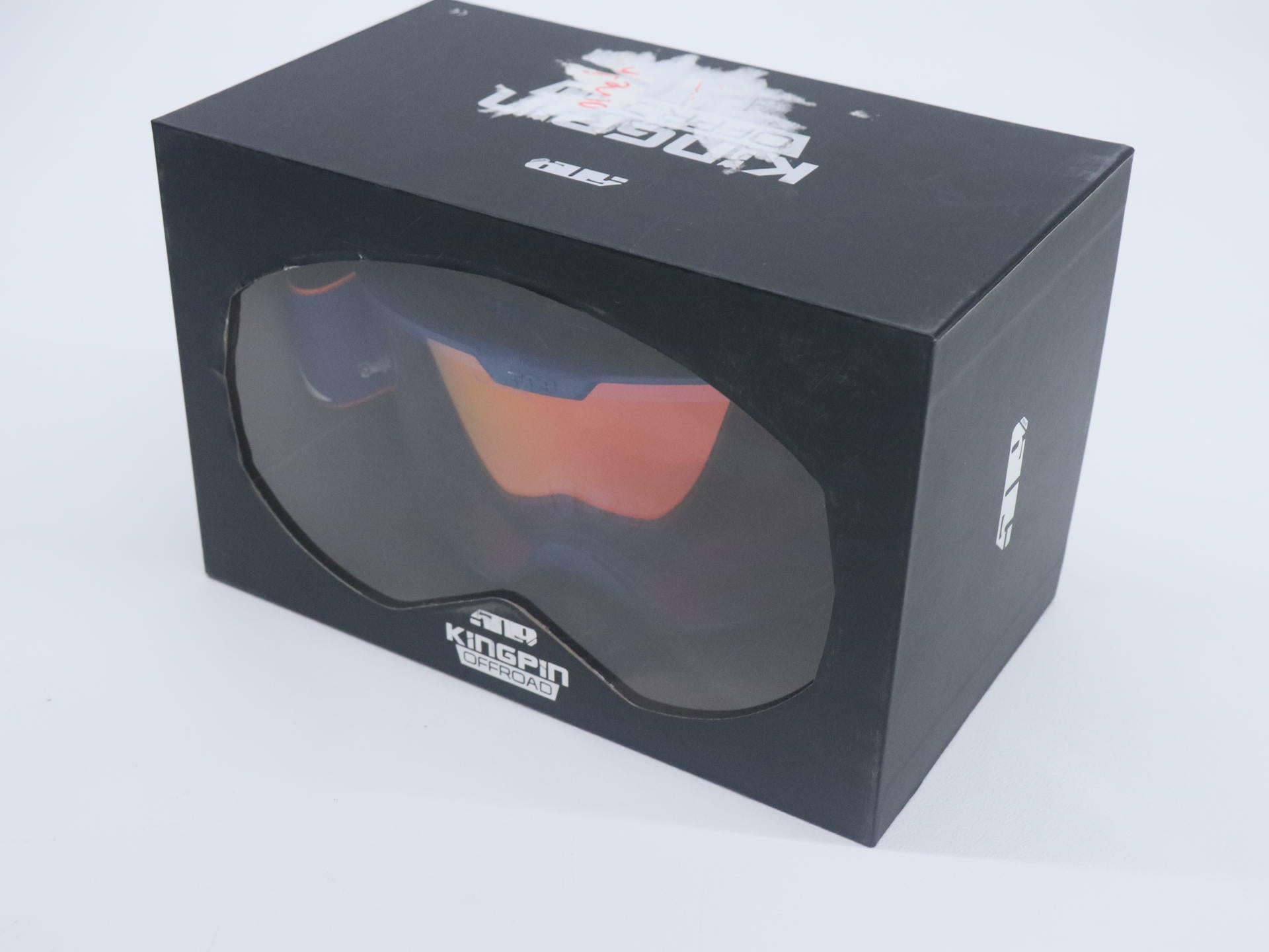 OPEN BOX -509 Kingpin Fuzion Goggle ORANGE NAVY w/Mirror Tint- F02000600-000-401