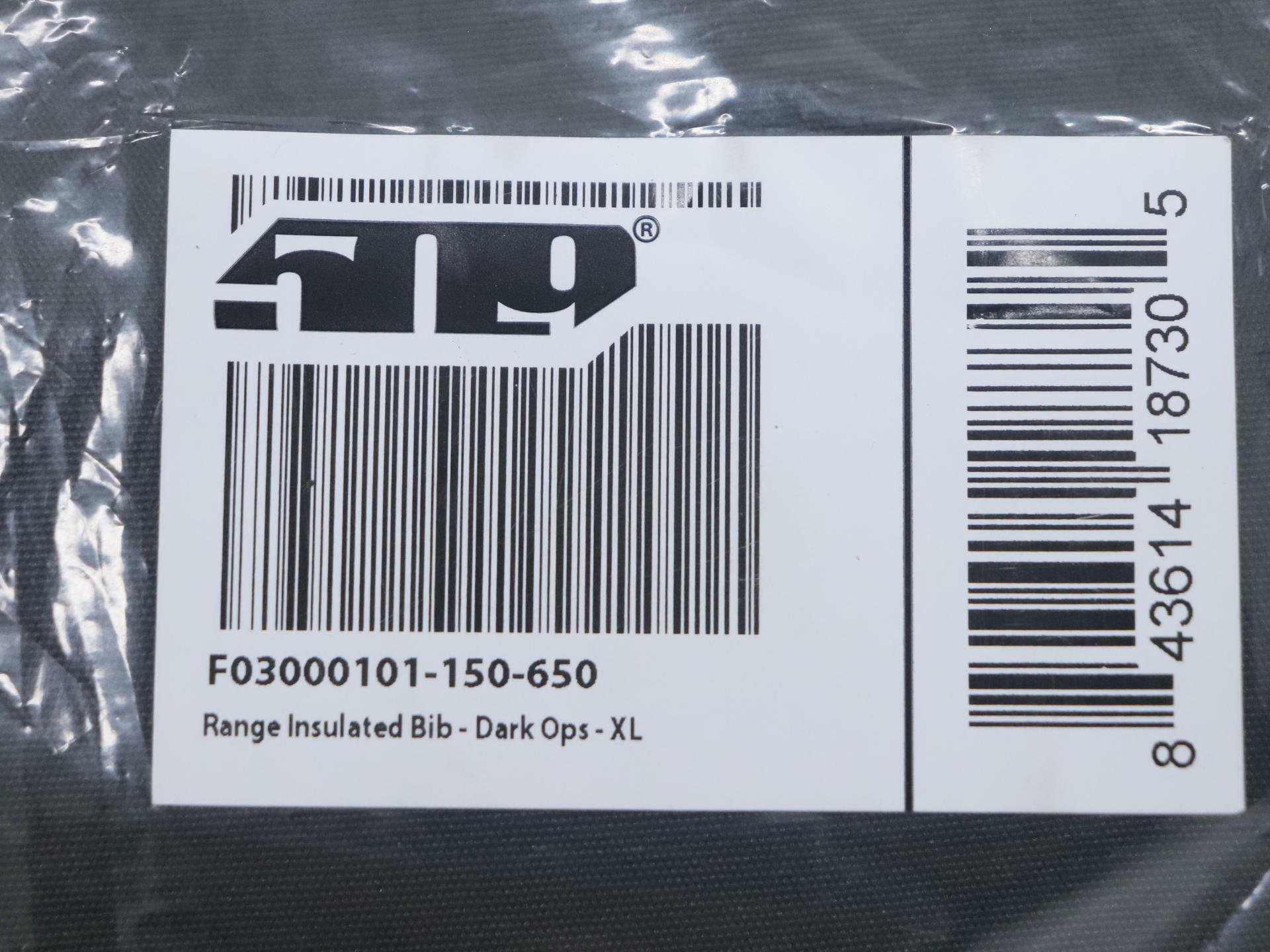 509 Insulated BIB Range Dark Ops - ADULT XL - F03000101-150-650 - Open Box