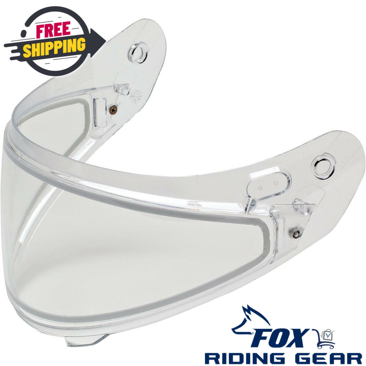 OPEN BOX - HJC Helmet FaceShield Dual Lens Visor - CLEAR - HJ17 - 60-415