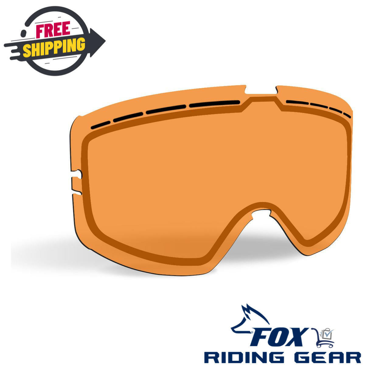 OPEN BOX - 509 Kingpin Goggle Lens ORANGE Tint Fog Free - 509-KINLEN-17-OR