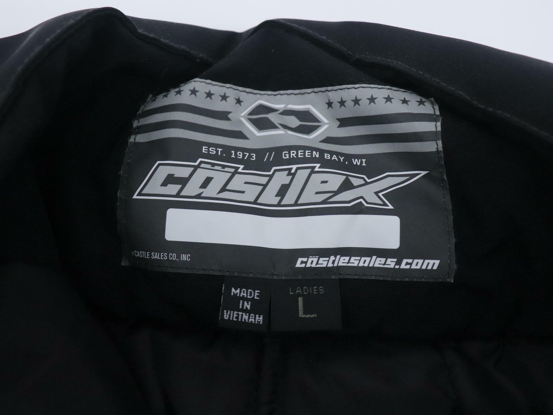 Castle X Polar Womens Snowmobile Bibs Black Large 73-1876 - Open Box